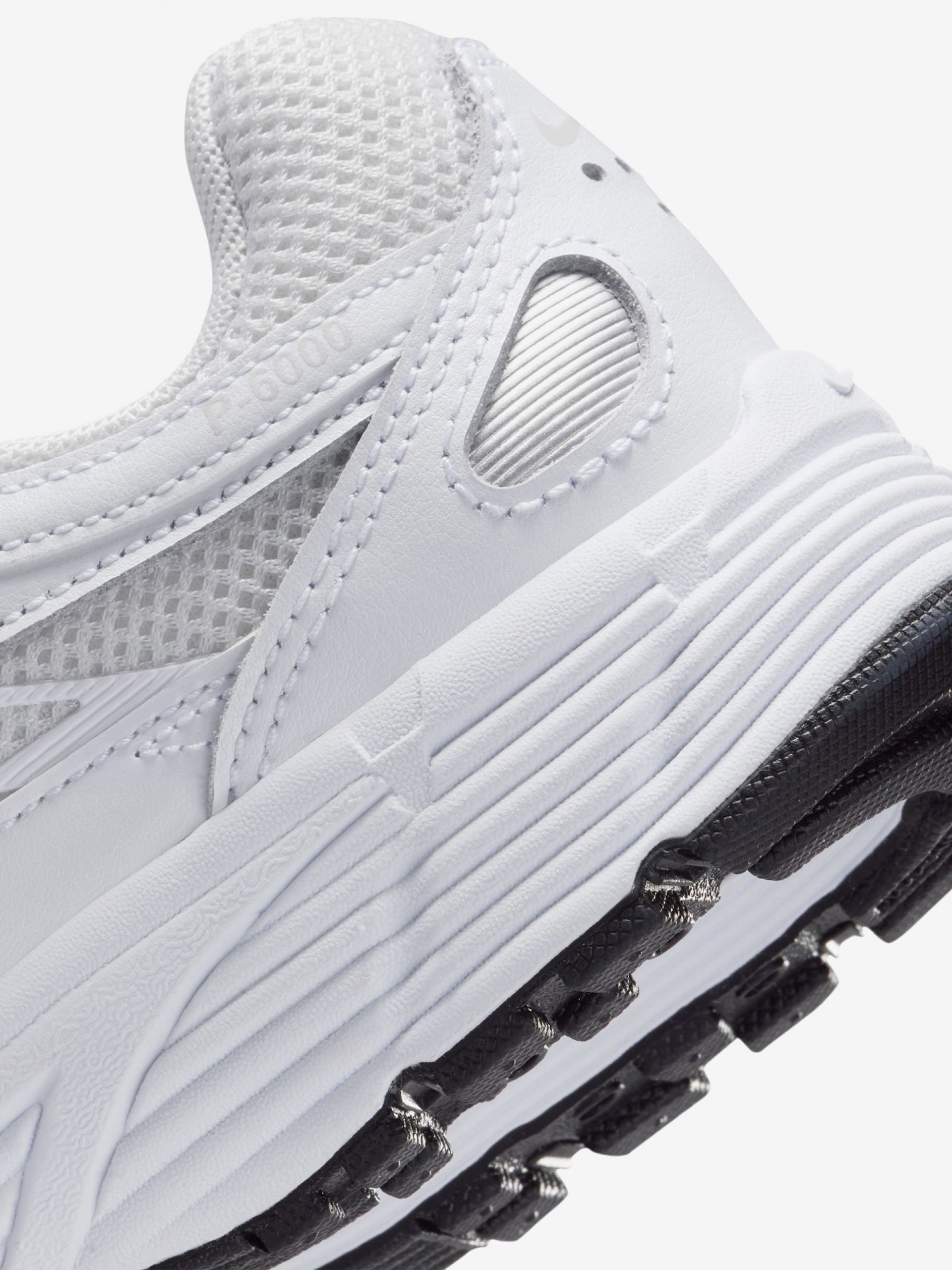Nike P-6000 White and Silver Junior Sneakers
