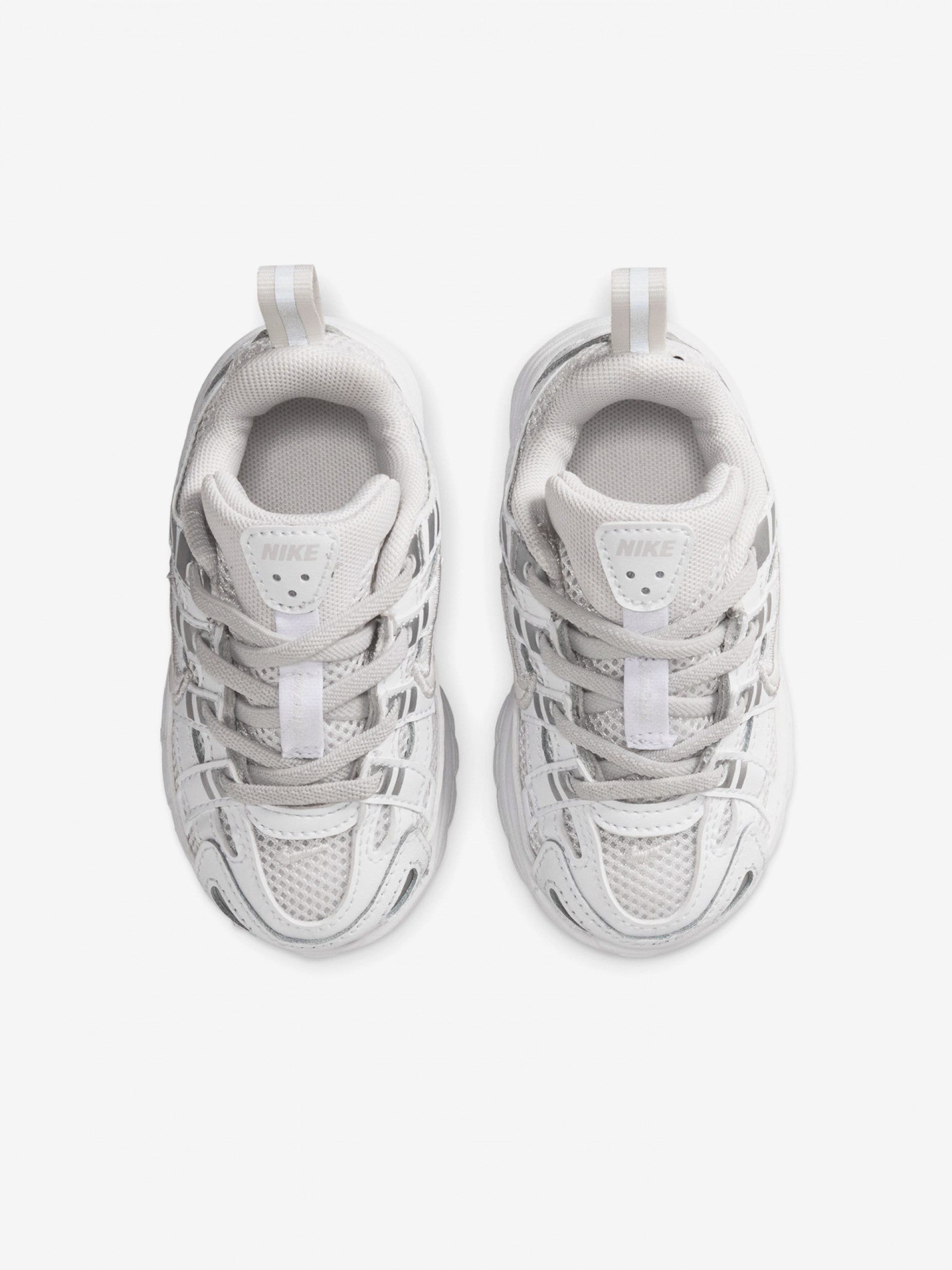 Nike P-6000 White and Silver Sneakers For Baby