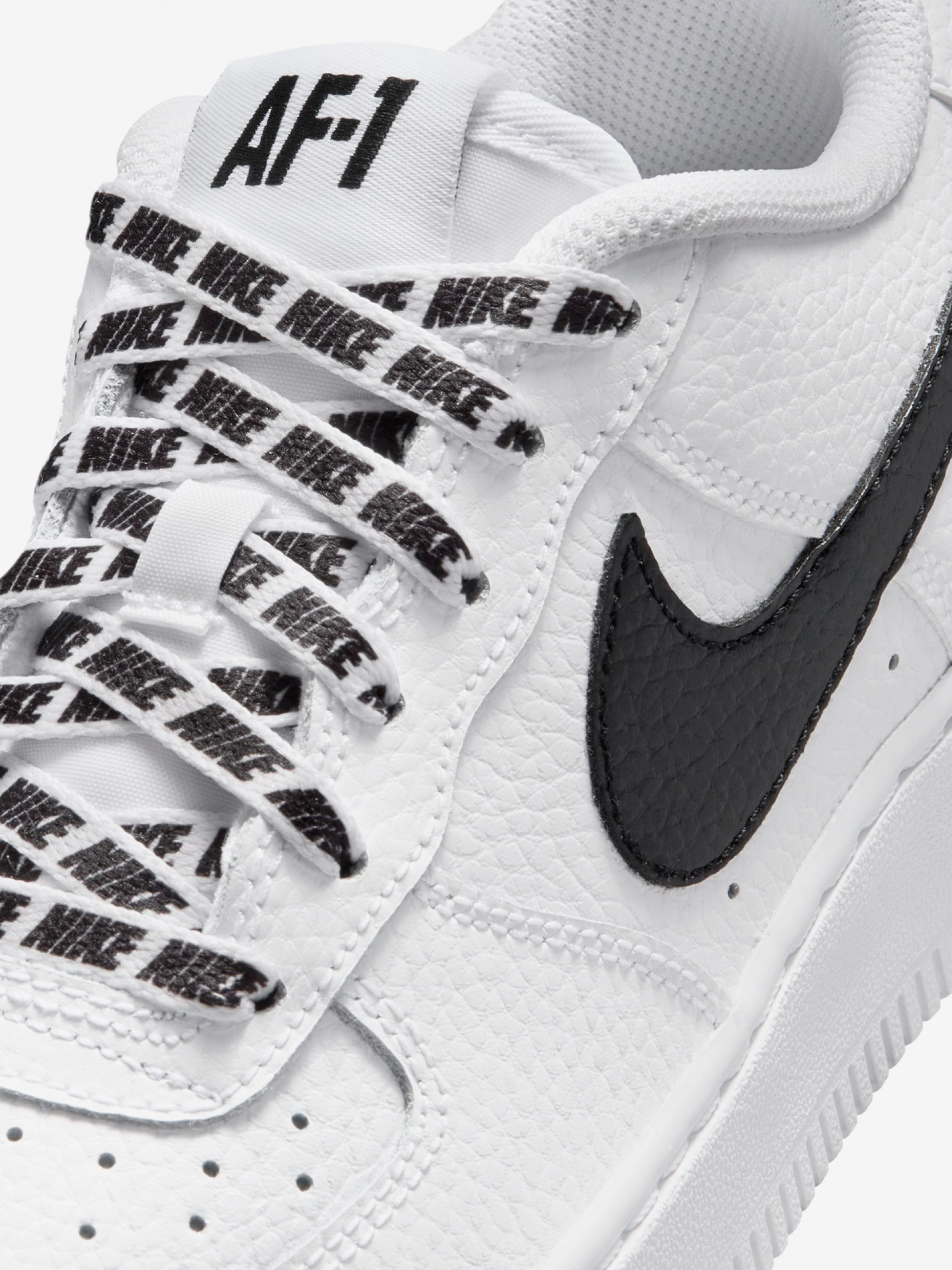 Zapatillas Nike Air Force 1 Blancas y Negras Júnior