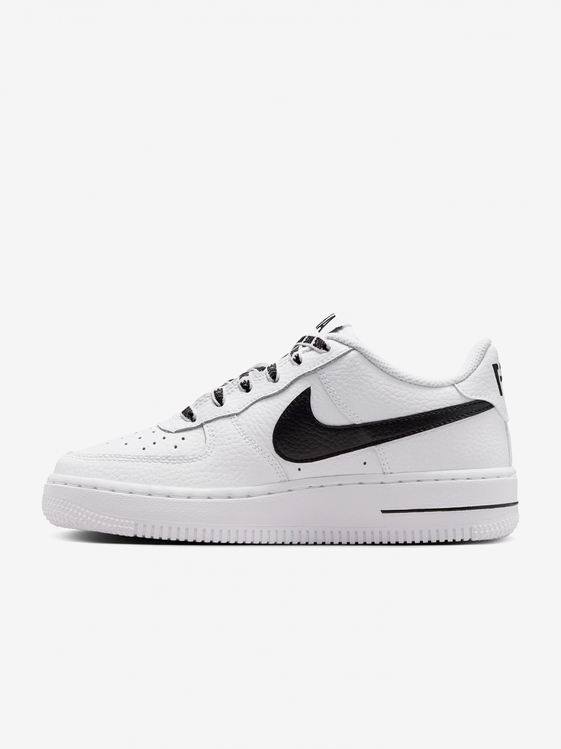 Sapatilhas Nike Air Force 1 Brancas e Pretas Júnior