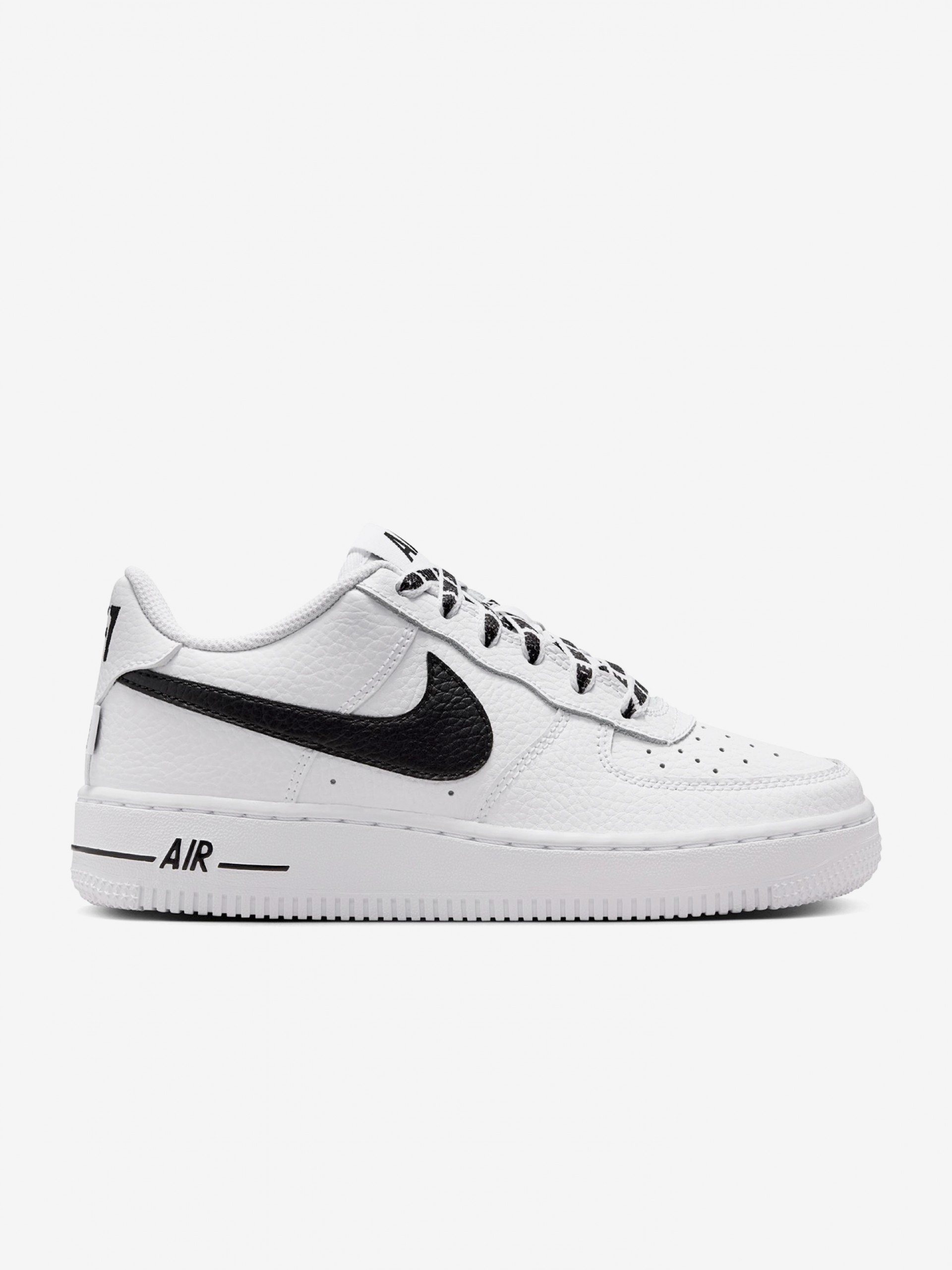 Sapatilhas Nike Air Force 1 Brancas e Pretas Júnior