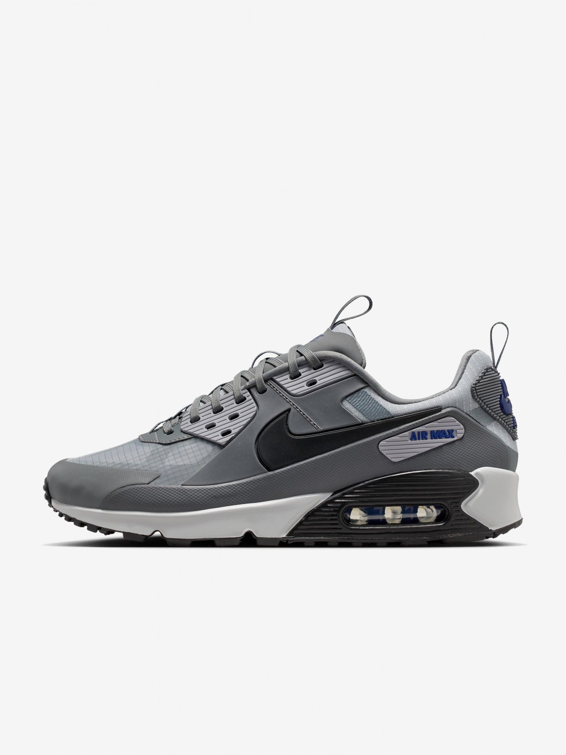 Zapatillas Nike Air Max 90 Grises y Azules Para Hombre