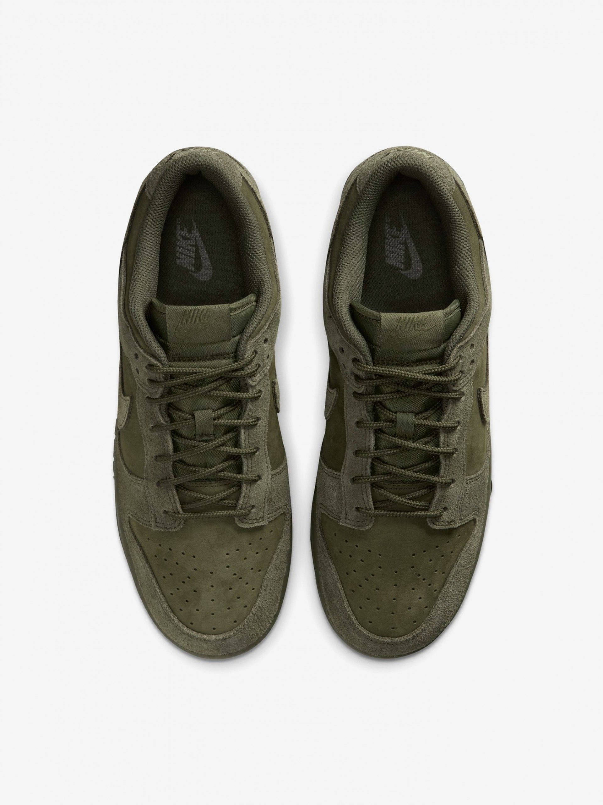 Nike Dunk Low Retro SE Green Suede Sneakers For Men