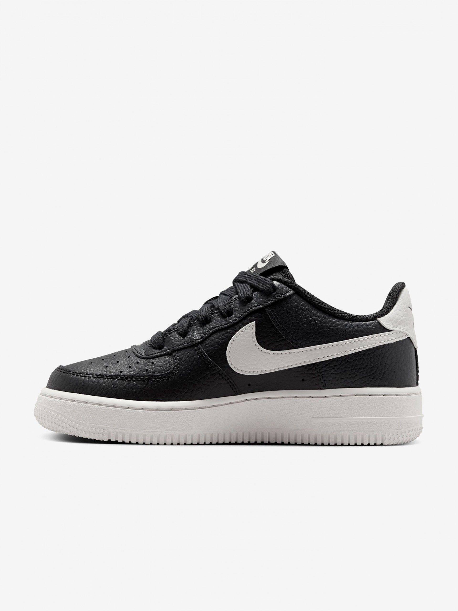 Zapatillas Nike Air Force 1 Negras y Blancas Júnior