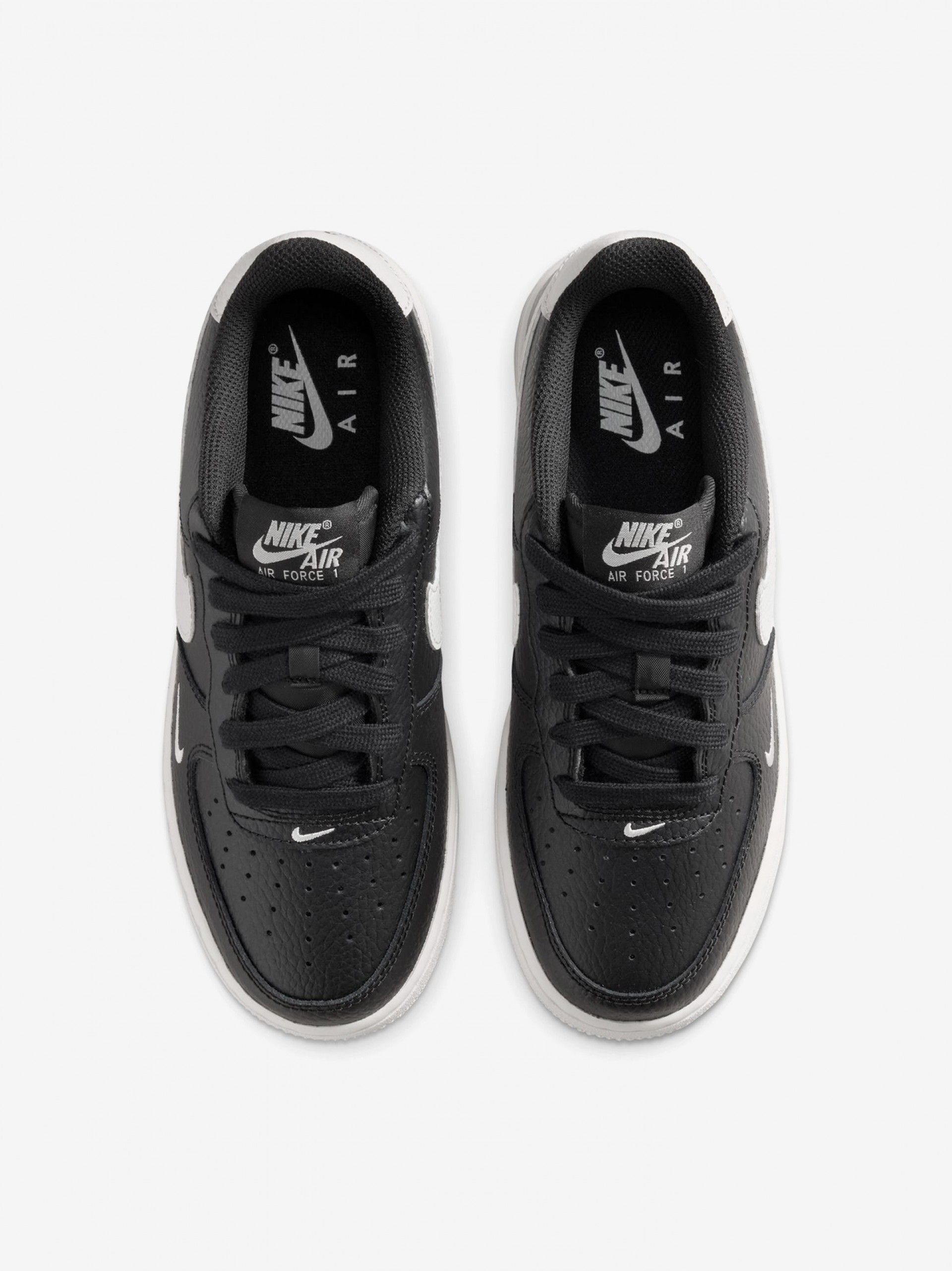 Sapatilhas Nike Air Force 1 Pretas e Brancas Júnior