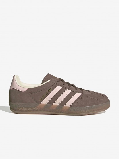 Zapatillas Adidas Gazelle Indoor W Marrones y Rosa