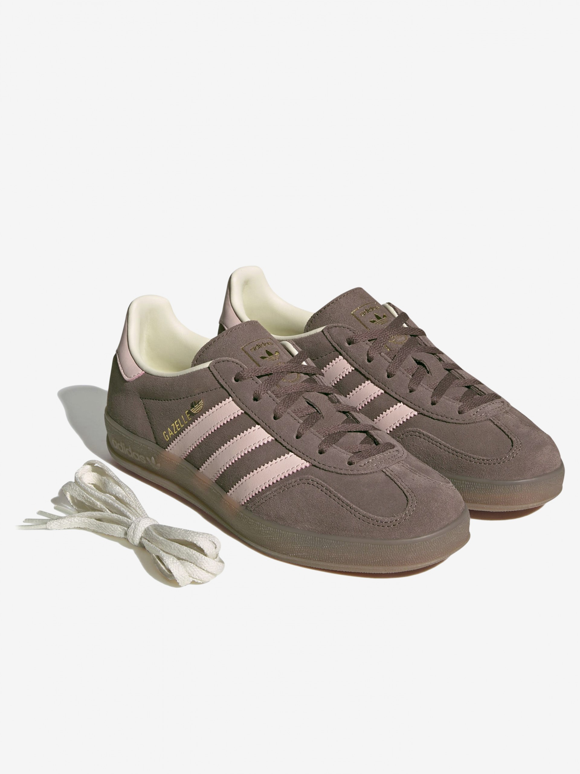 Sapatilhas Adidas Gazelle Indoor W Castanhas e Rosa