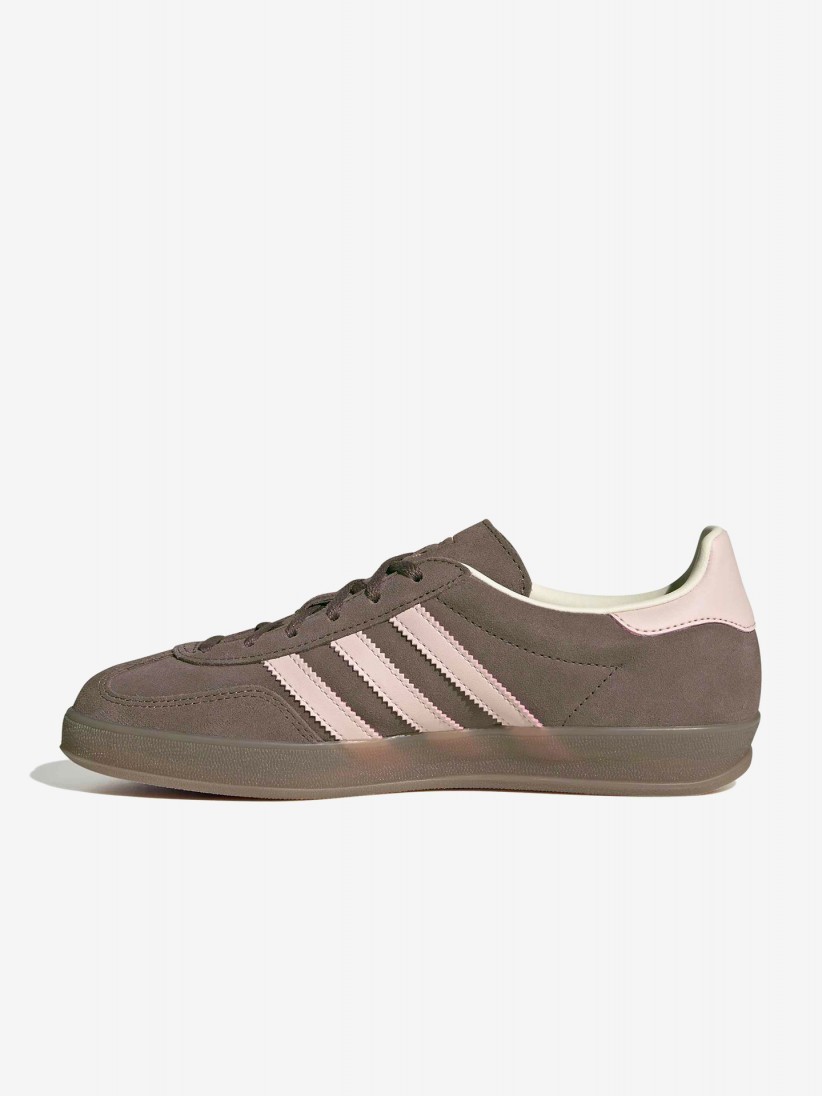 Sapatilhas Adidas Gazelle Indoor W Castanhas e Rosa