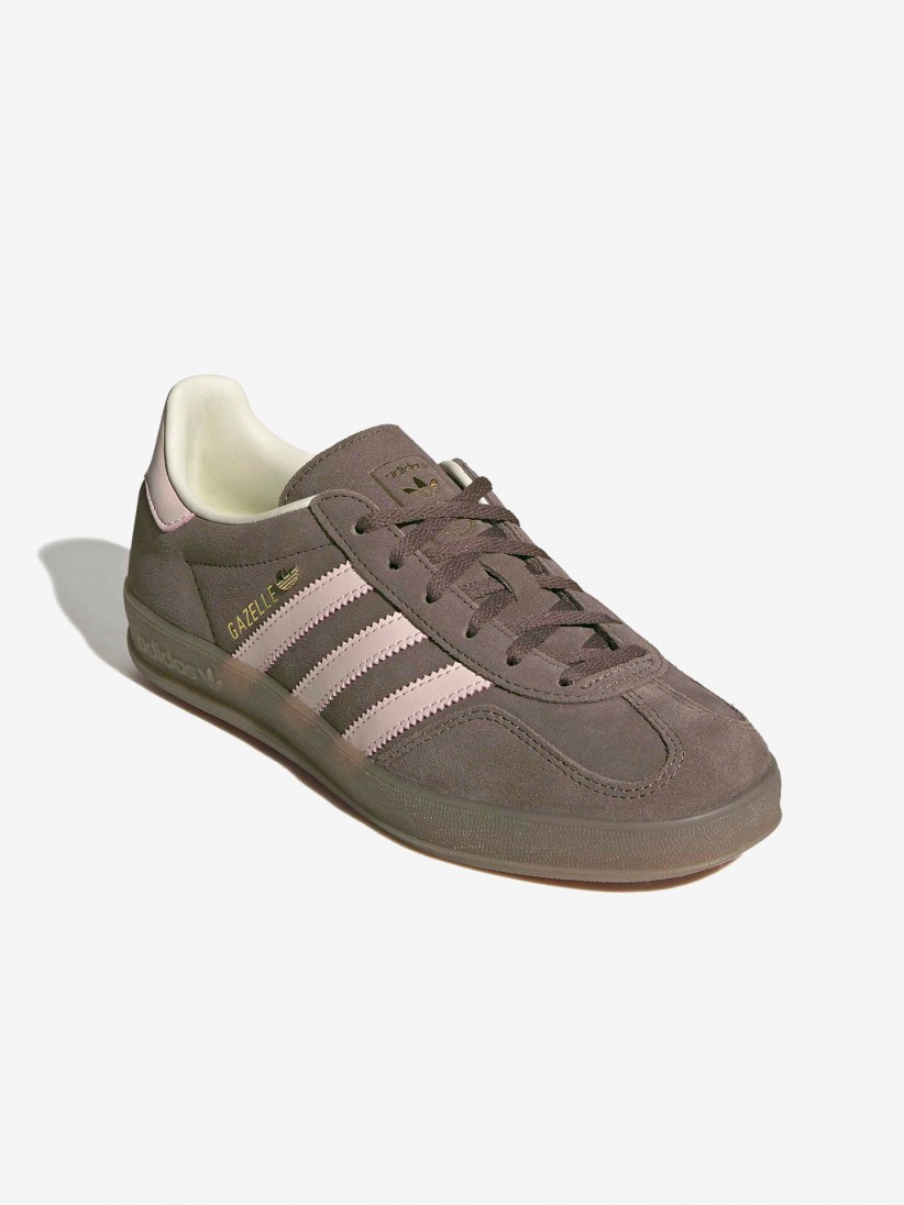 Zapatillas Adidas Gazelle Indoor W Marrones y Rosa