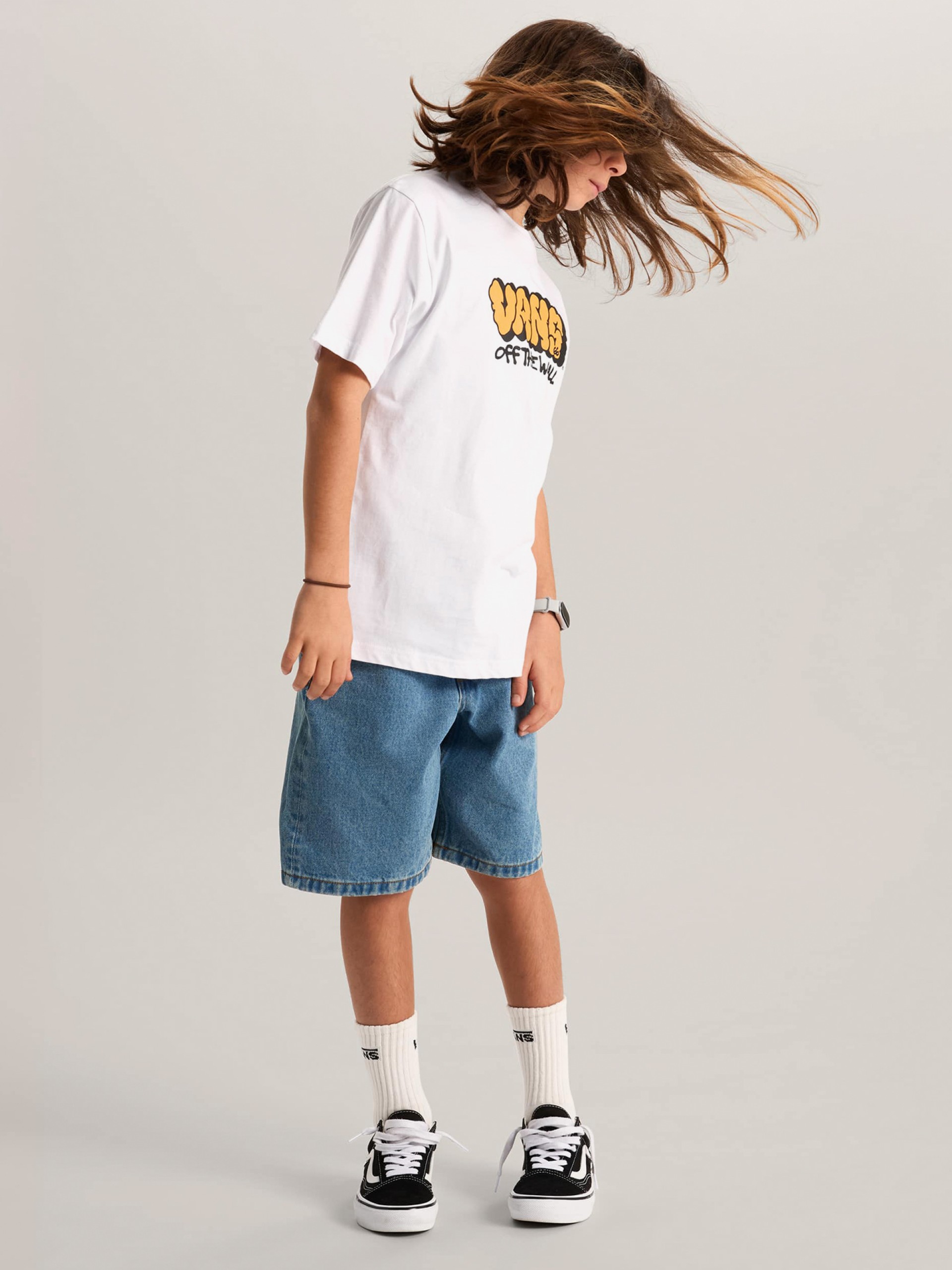 T-shirt Vans Graff Kids Branca