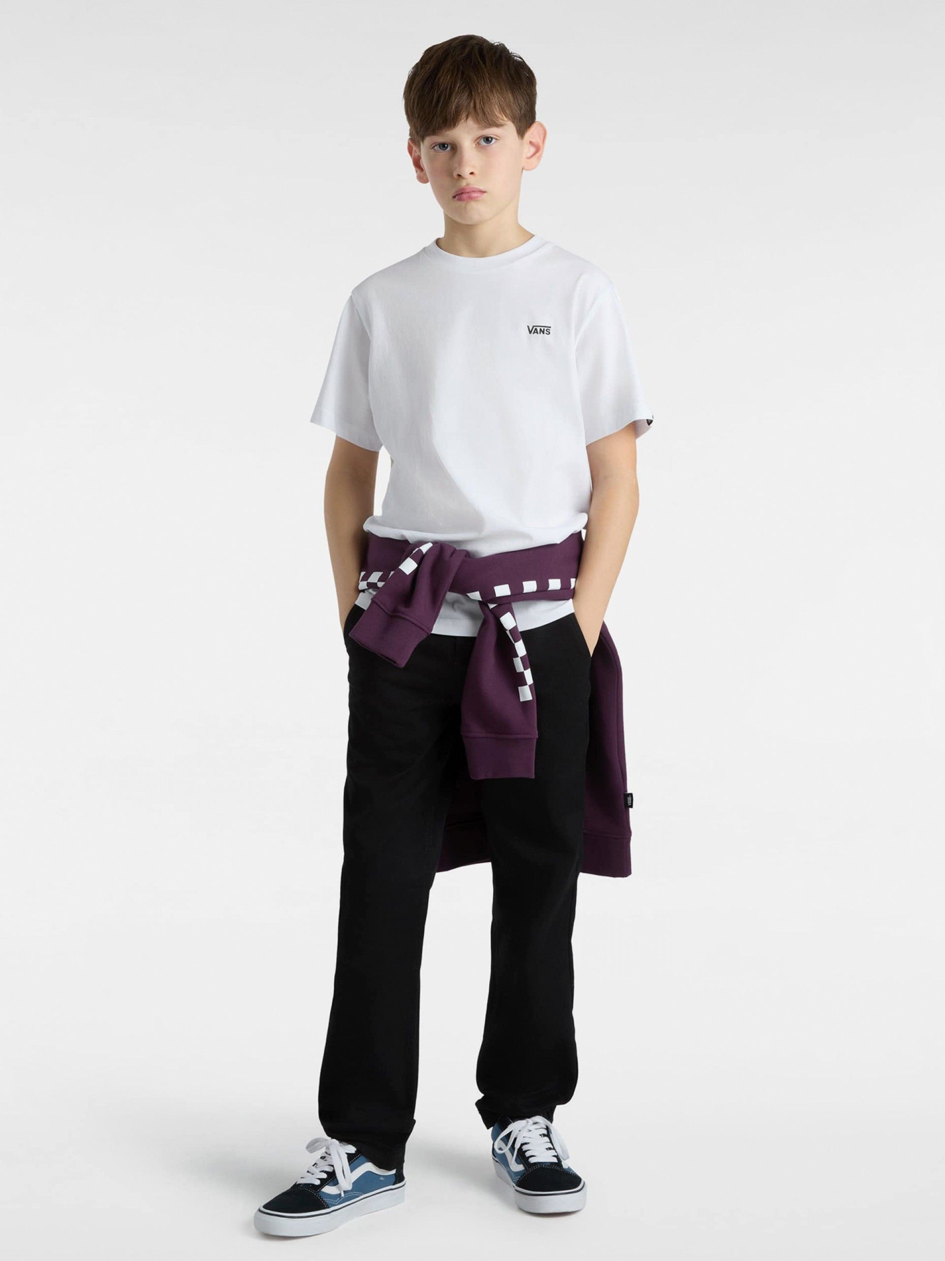 Vans By Left Chest Kids White T-shirt