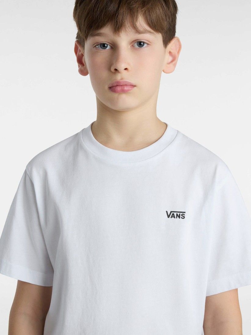 T-shirt Vans By Left Chest Kids Branca