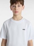 T-shirt Vans By Left Chest Kids Branca