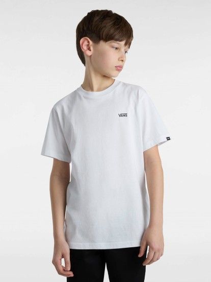 T-shirt Vans By Left Chest Kids Branca