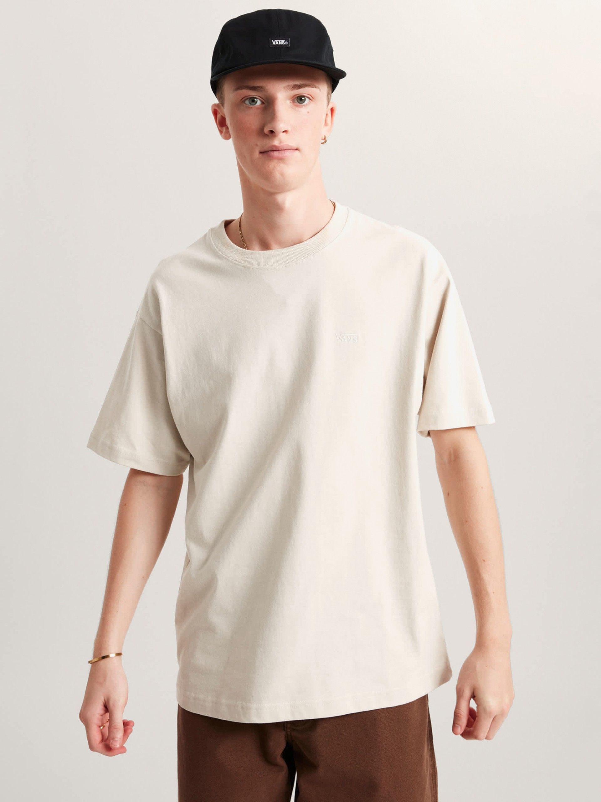 T-shirt Vans Left Chest II Loose Bege