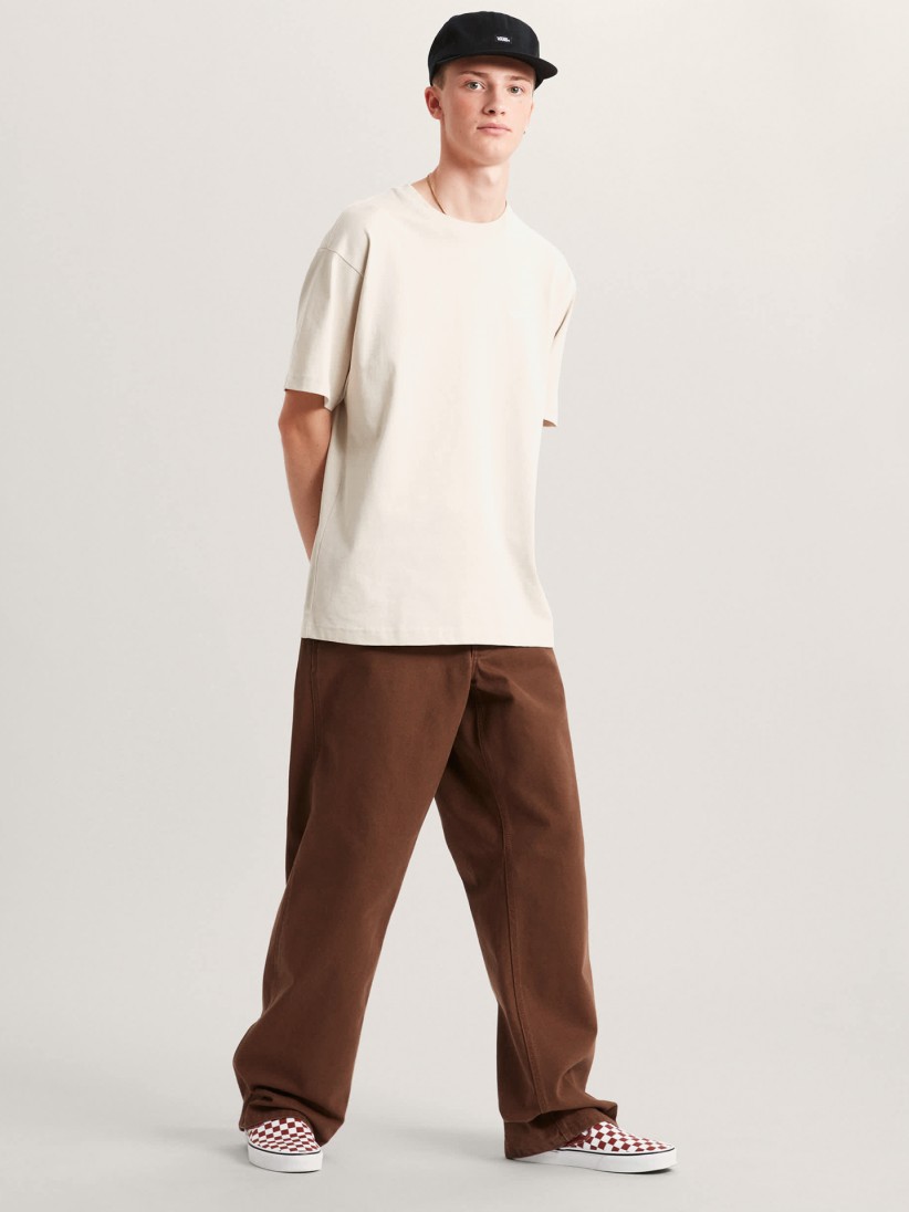 Vans Left Chest II Loose Beige T-shirt Vans Left Chest II Loose Beige T-shirt