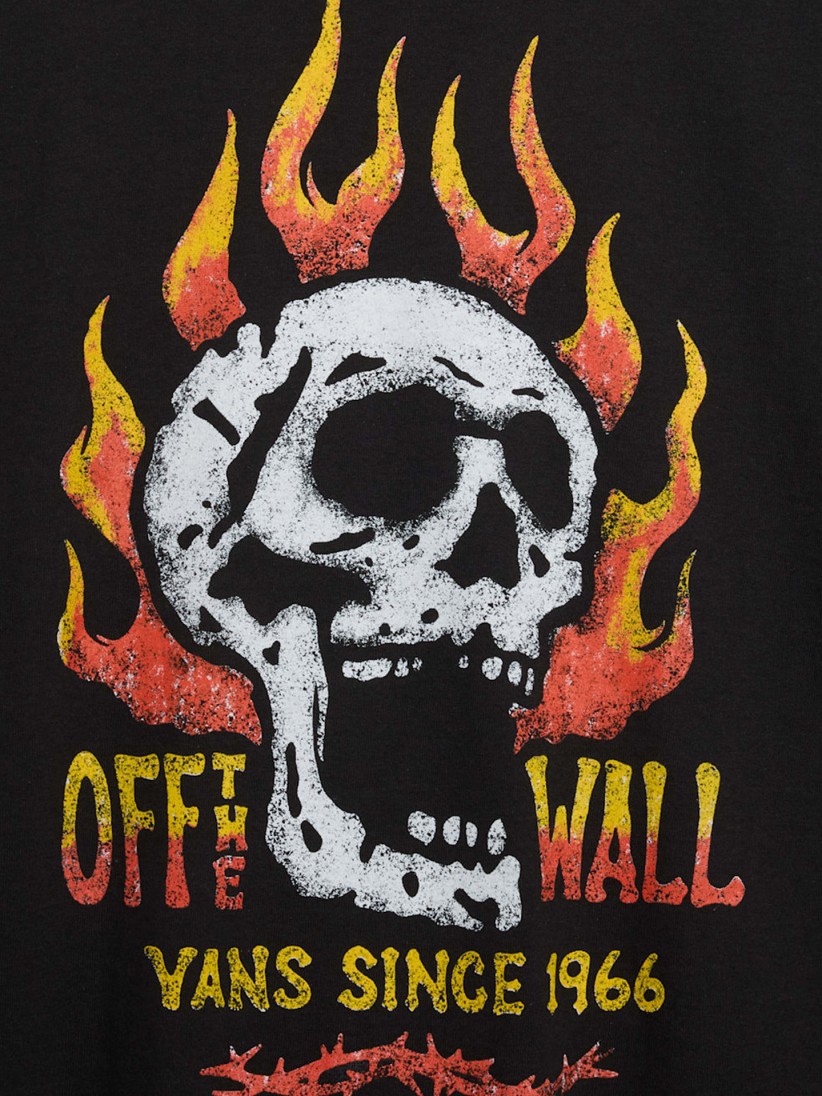 T-shirt Vans Off The Wall Fever Preta