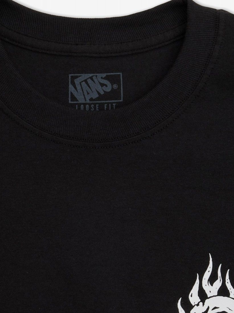 T-shirt Vans Off The Wall Fever Preta