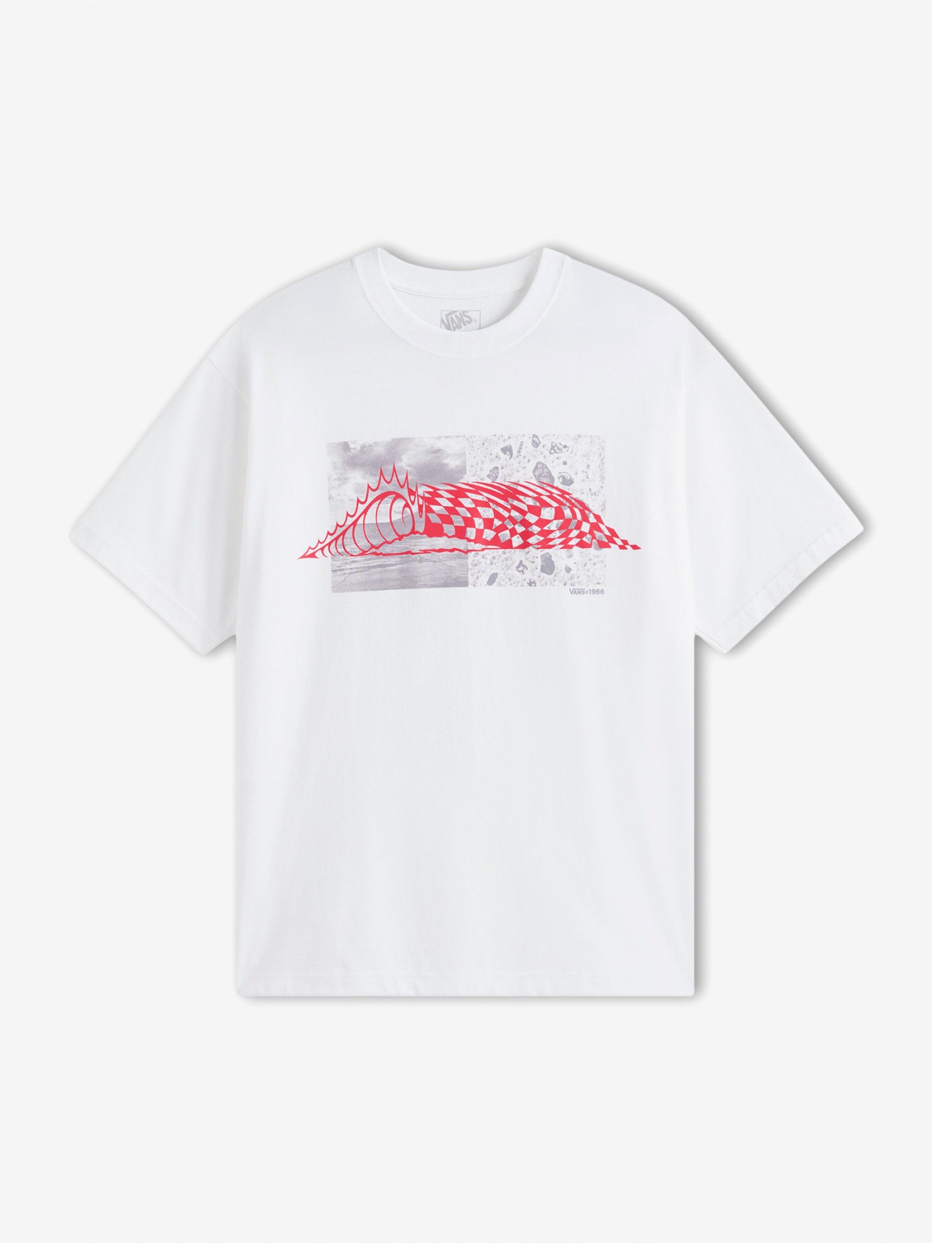 Camiseta Vans Wave Check Blanca