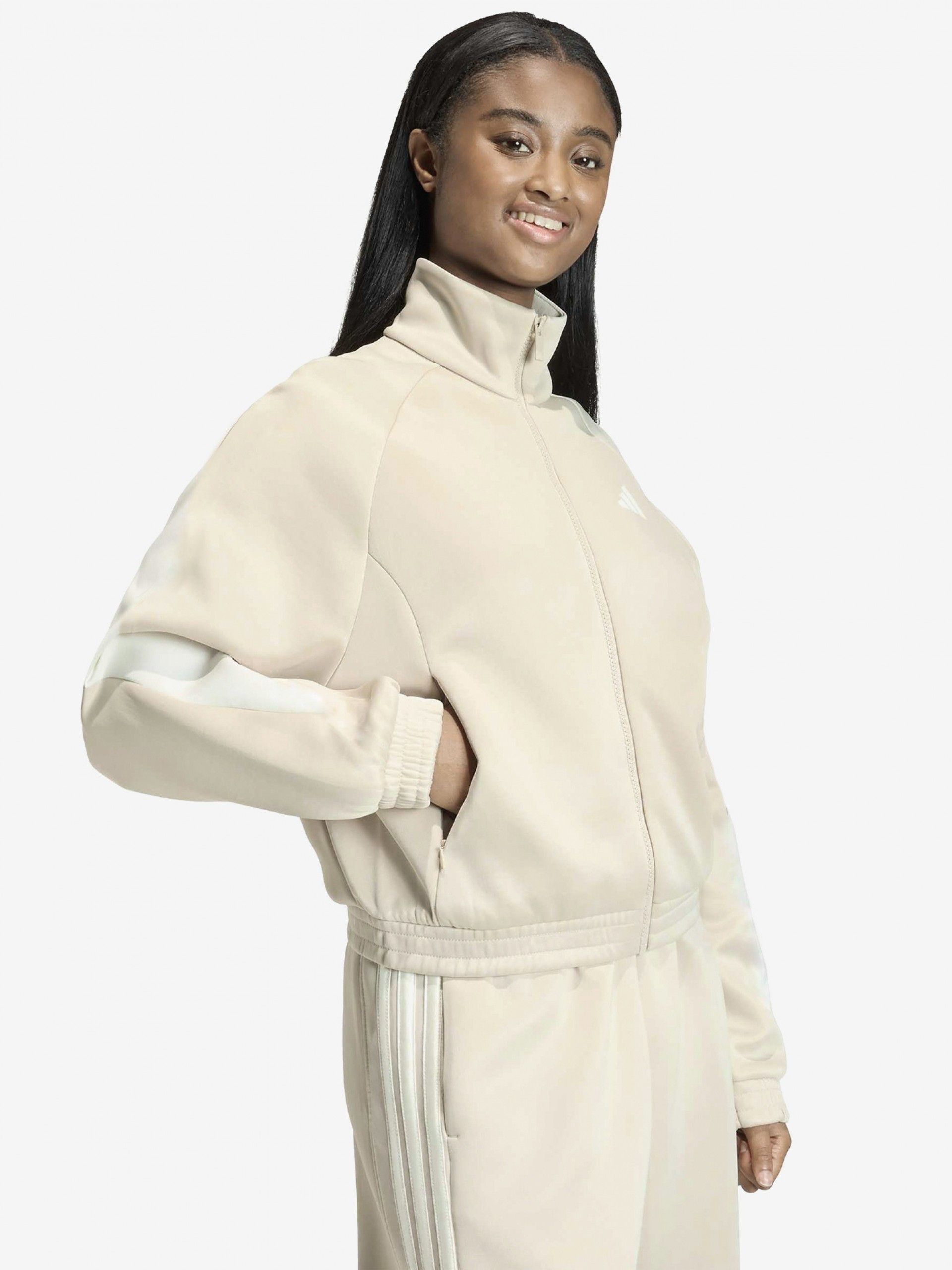 Adidas Stadium Track Trop W Beige Jacket