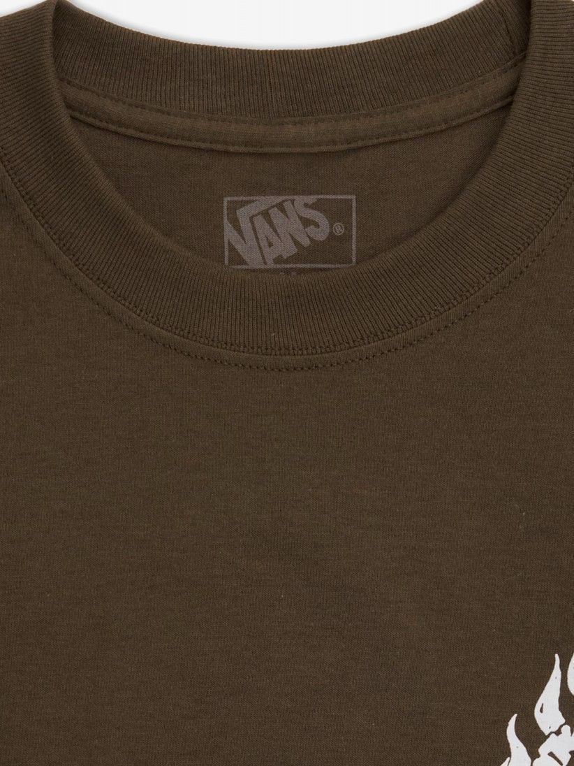 Camiseta Vans Off The Wall Fever Marr�n