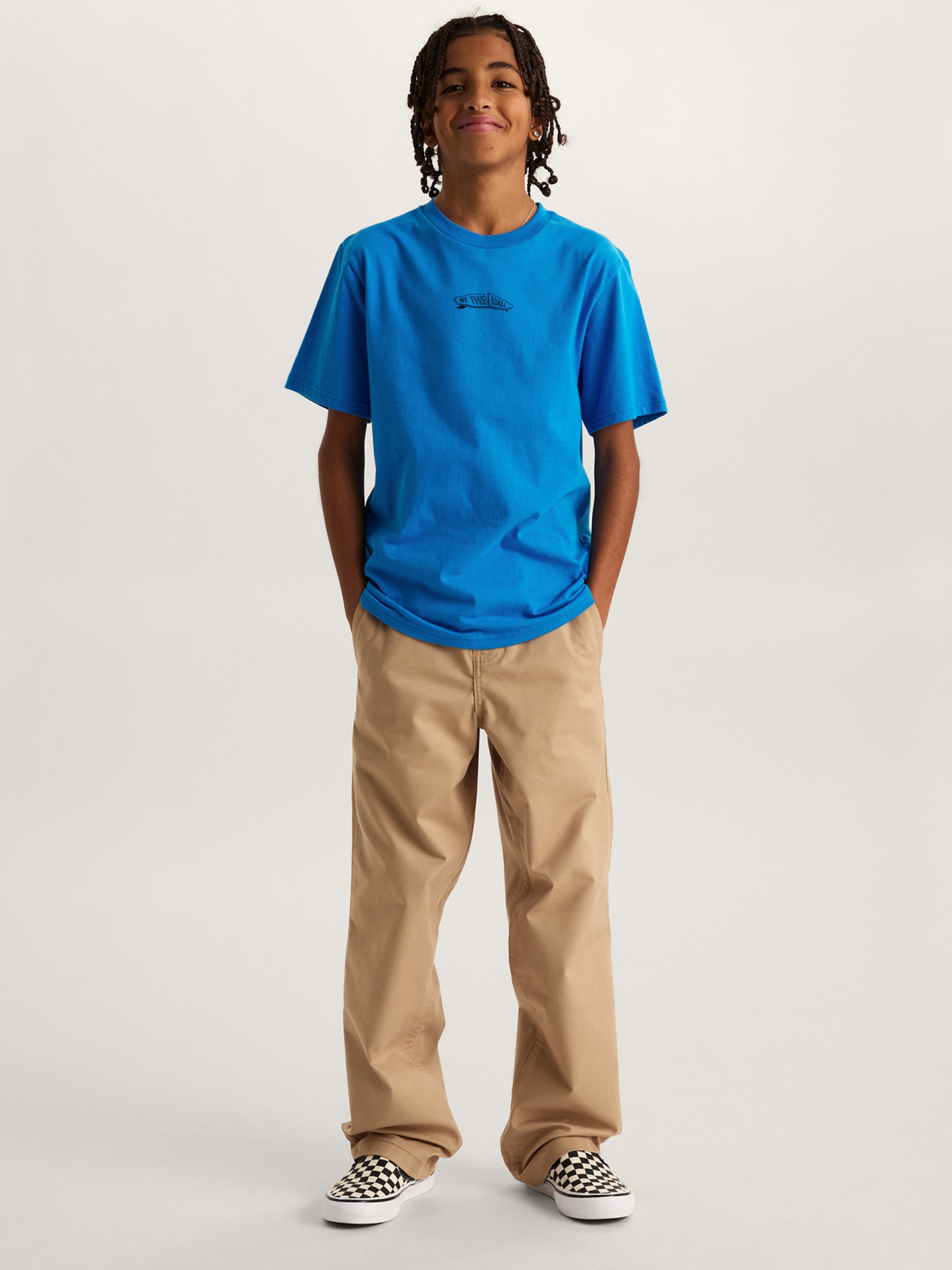 Camiseta Vans Crestline Kids Azul