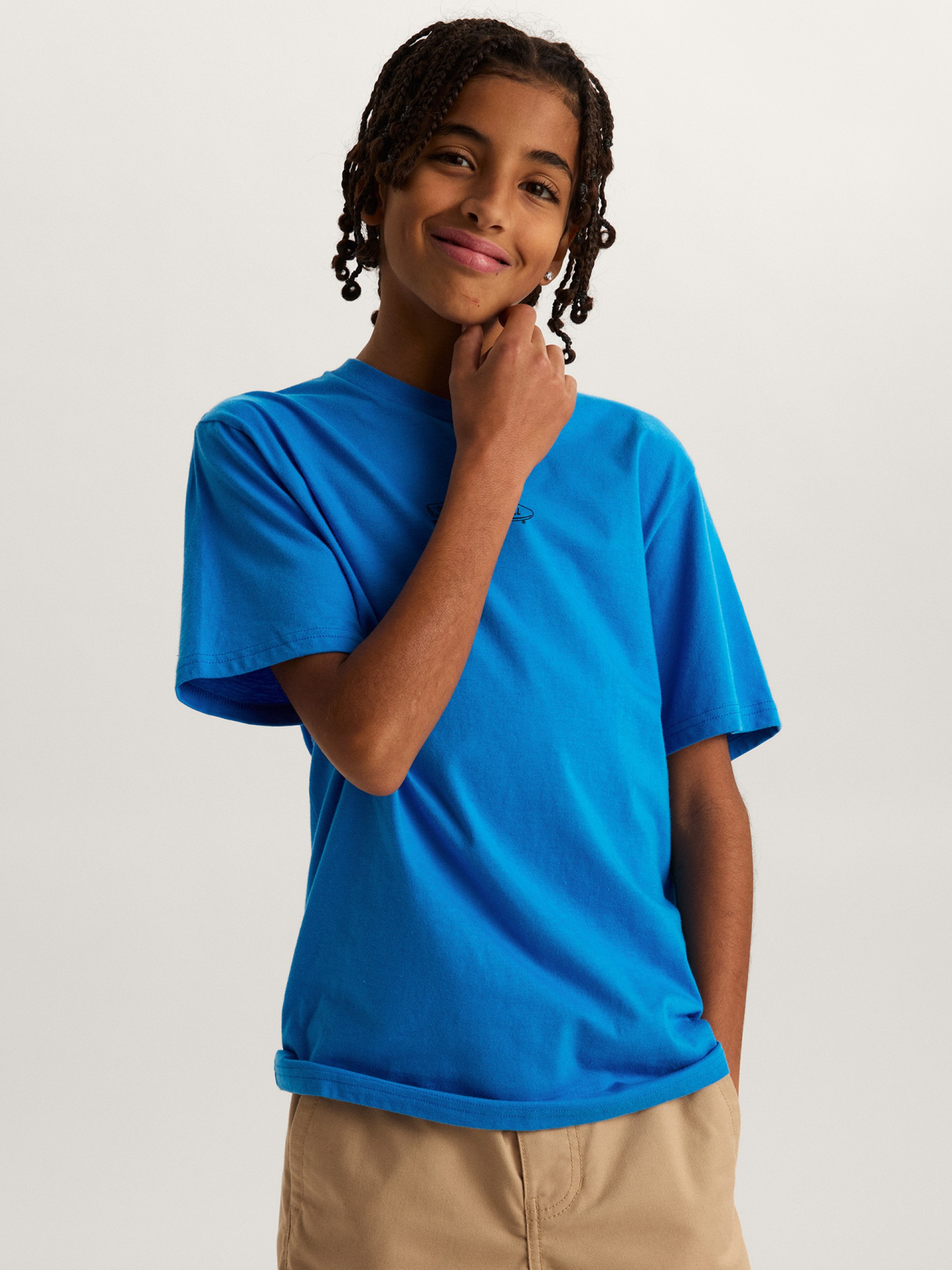 Camiseta Vans Crestline Kids Azul