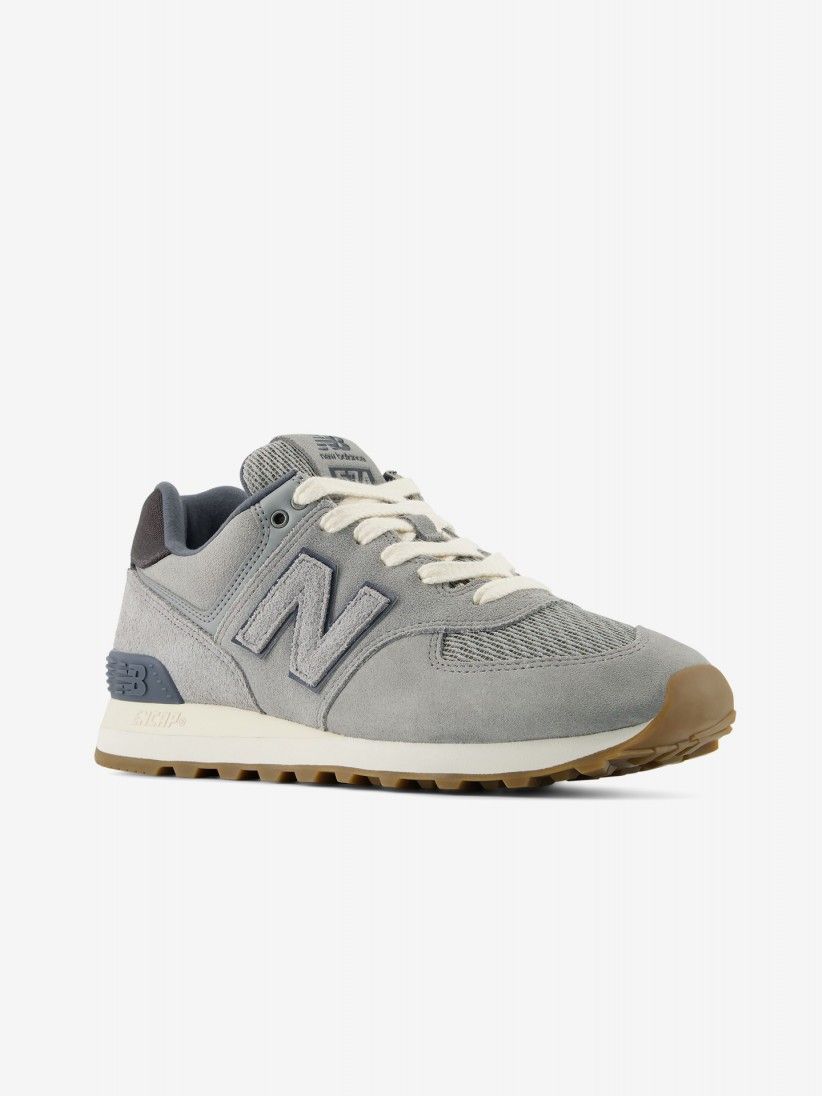 New Balance U574 V2 Grey and Blue Sneakers