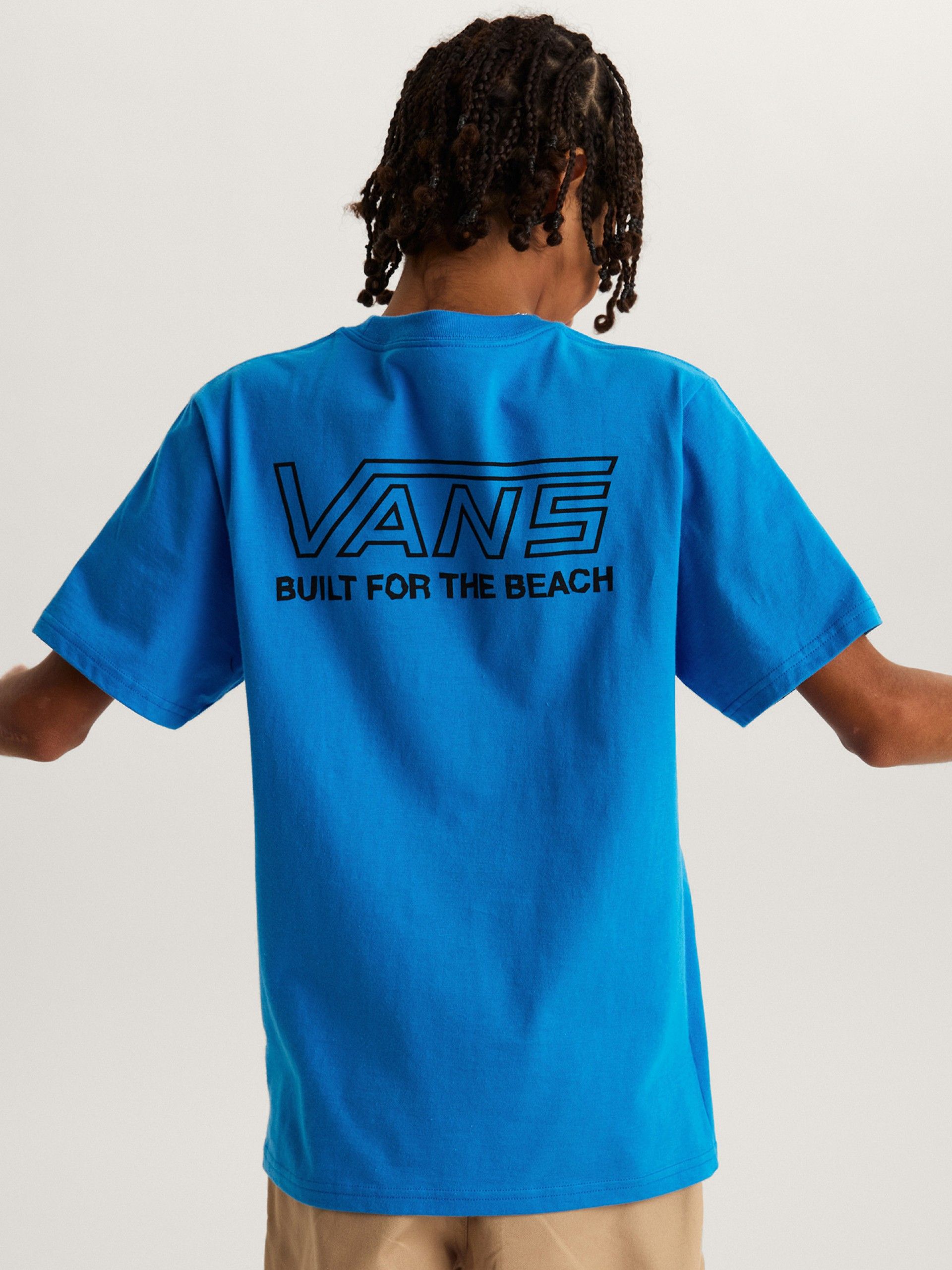 Camiseta Vans Crestline Kids Azul