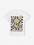 T-shirt Vans Twisted Joy Kids Branca T-shirt Vans Twisted Joy Kids Branca