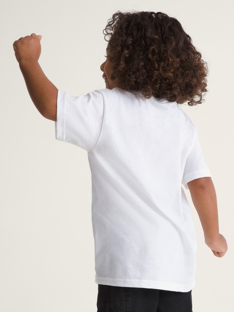 T-shirt Vans Stretch Logo Kids Branca T-shirt Vans Stretch Logo Kids Branca