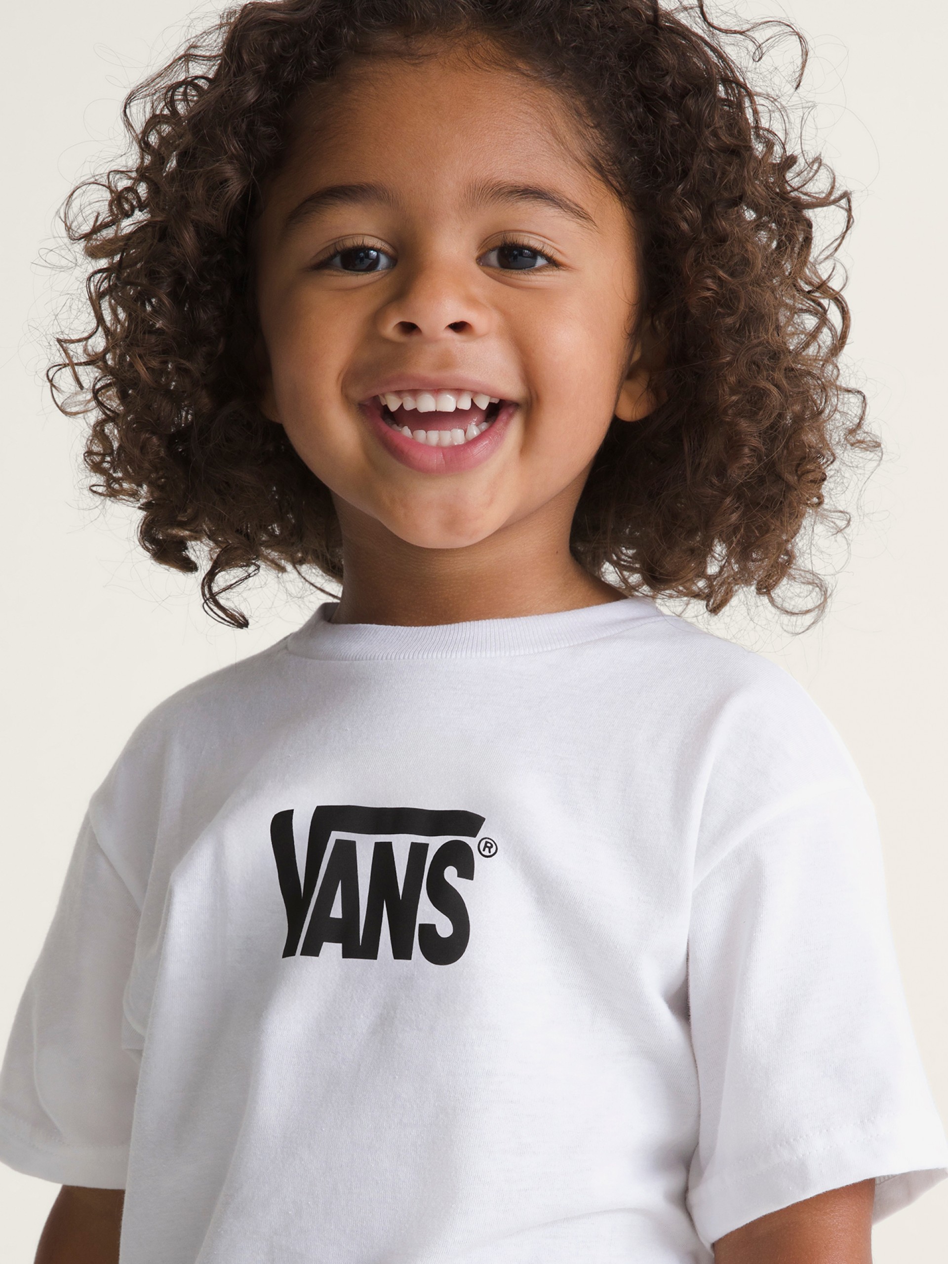 Camiseta Vans Stretch Logo Kids Blanca