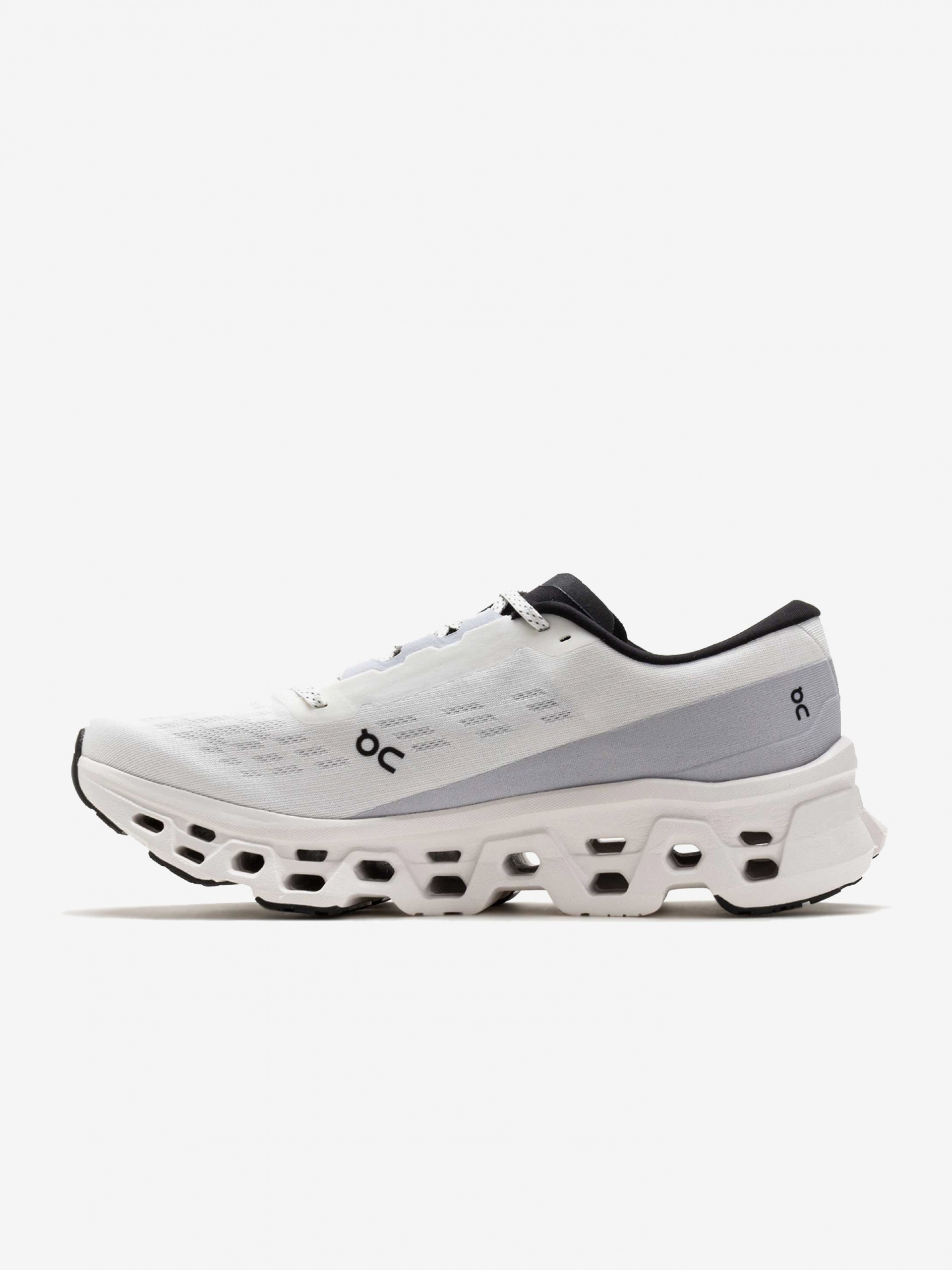 On Running Cloudmonster 3 White, Grey and Black Running Trainers