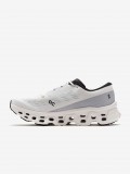 On Running Cloudmonster 3 White, Grey and Black Running Trainers