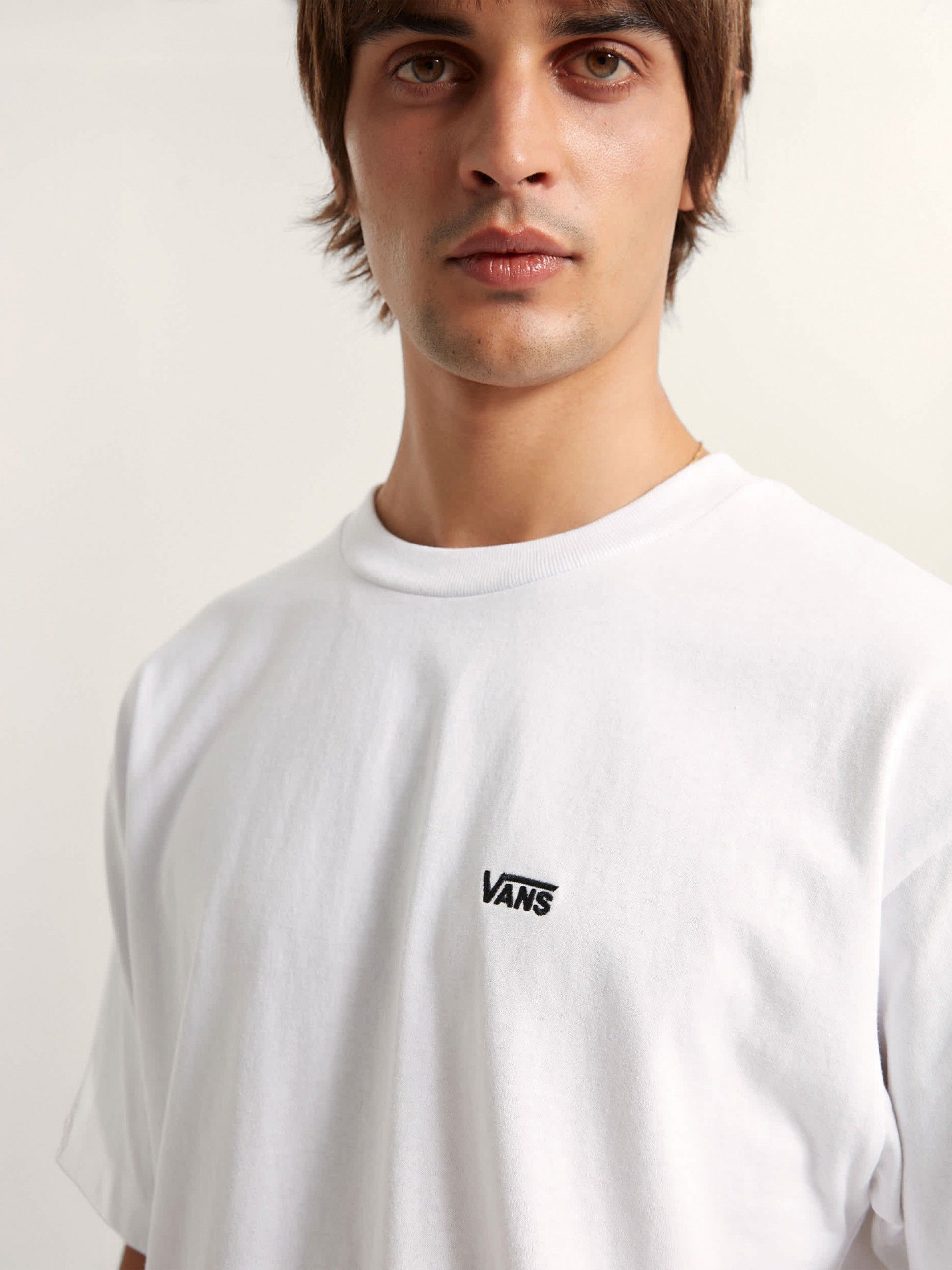 T-shirt Vans Left Chest II Loose Branca