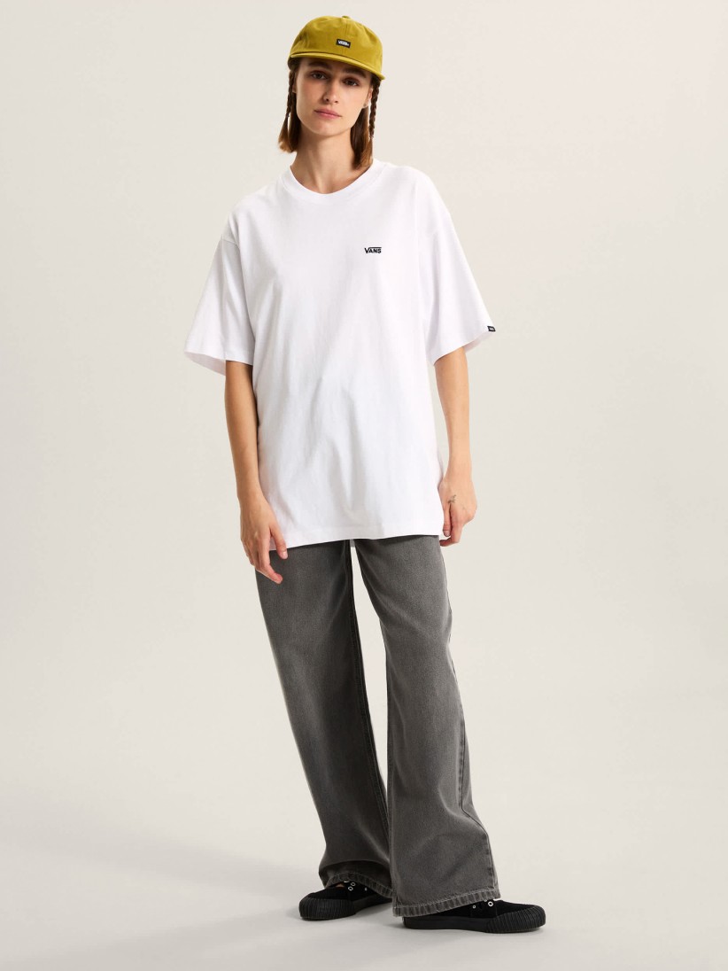 T-shirt Vans Left Chest II Loose Branca