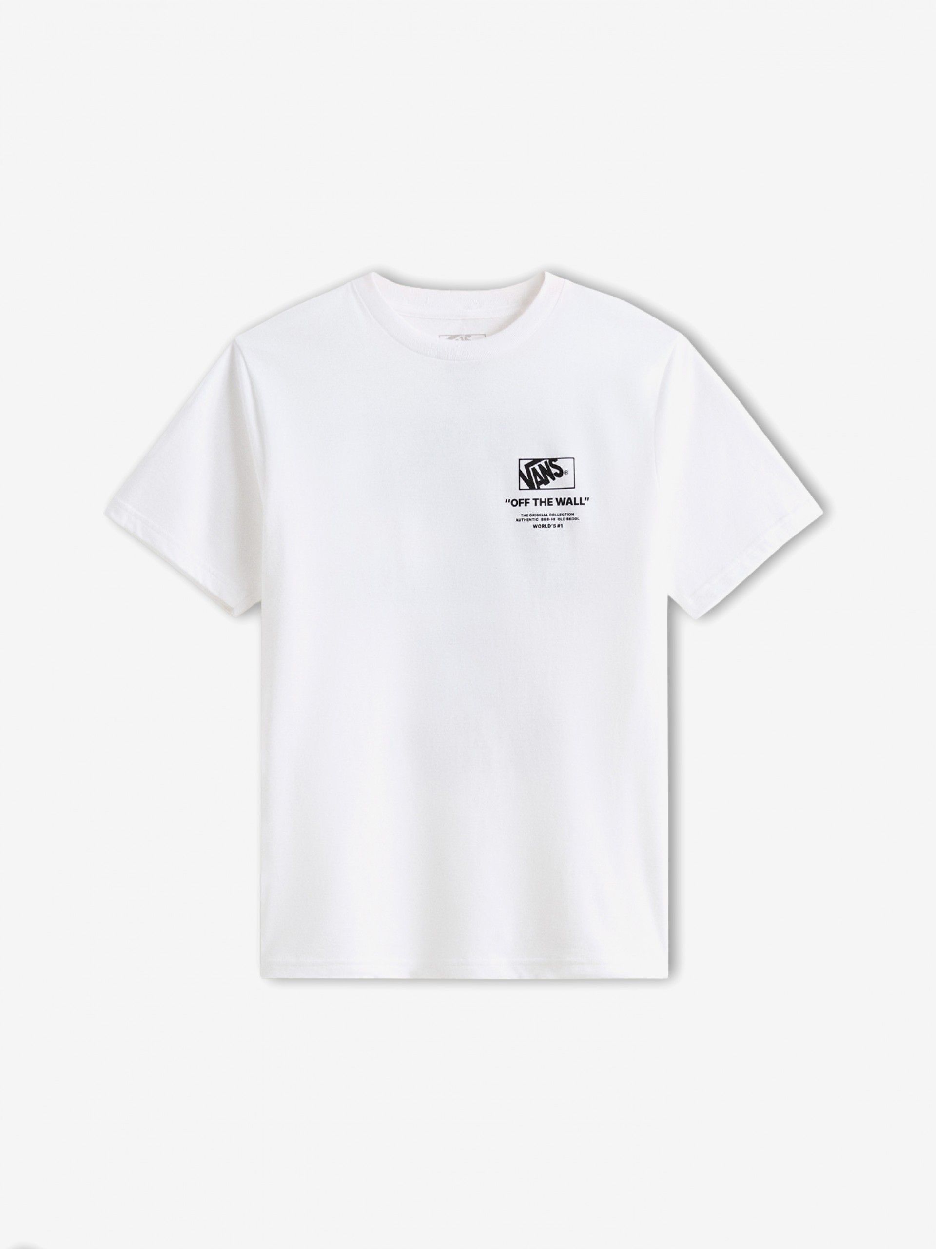 T-shirt Vans Stacked Hi Kids Branca