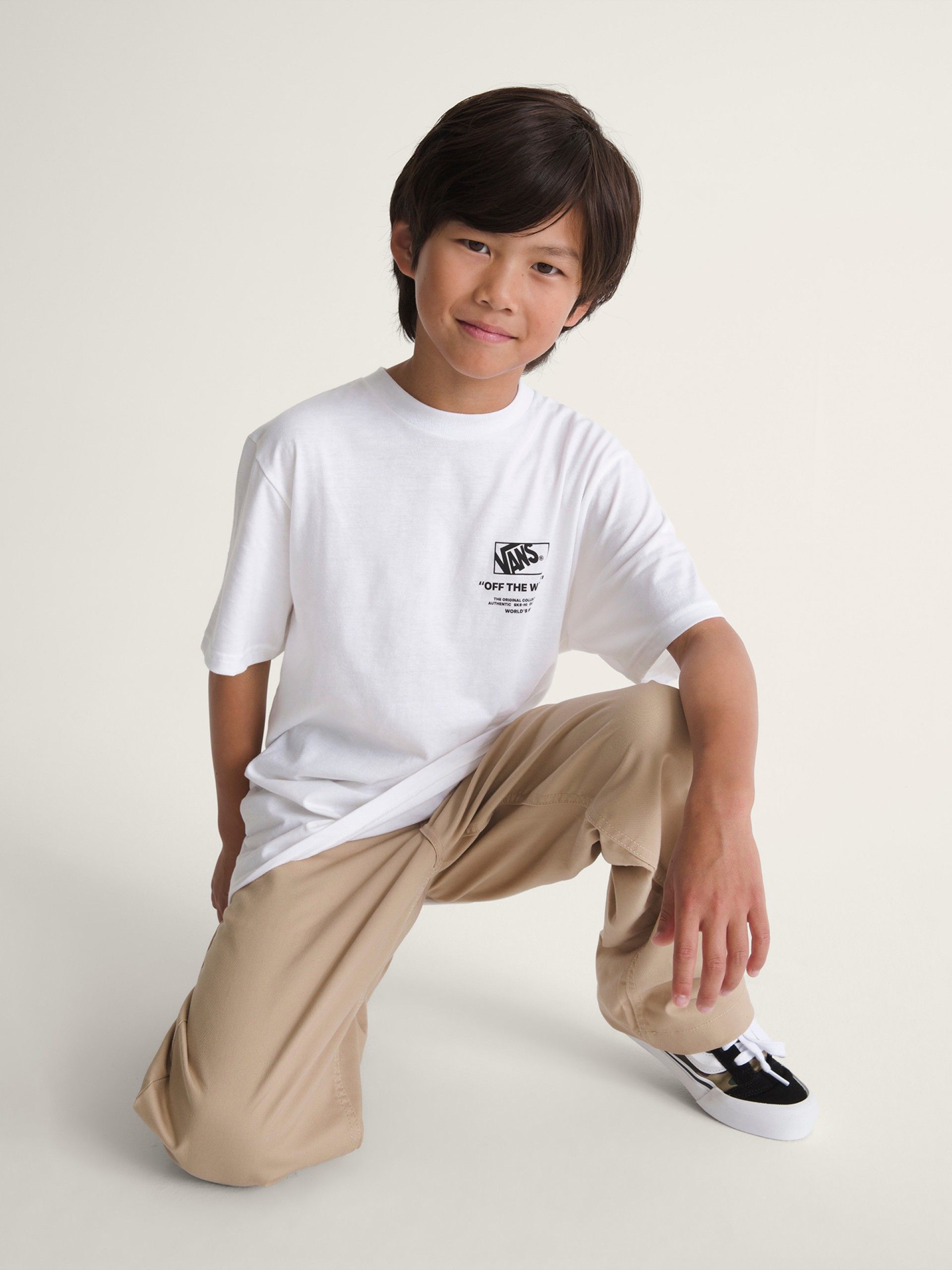 Vans Stacked Hi Kids White T-shirt