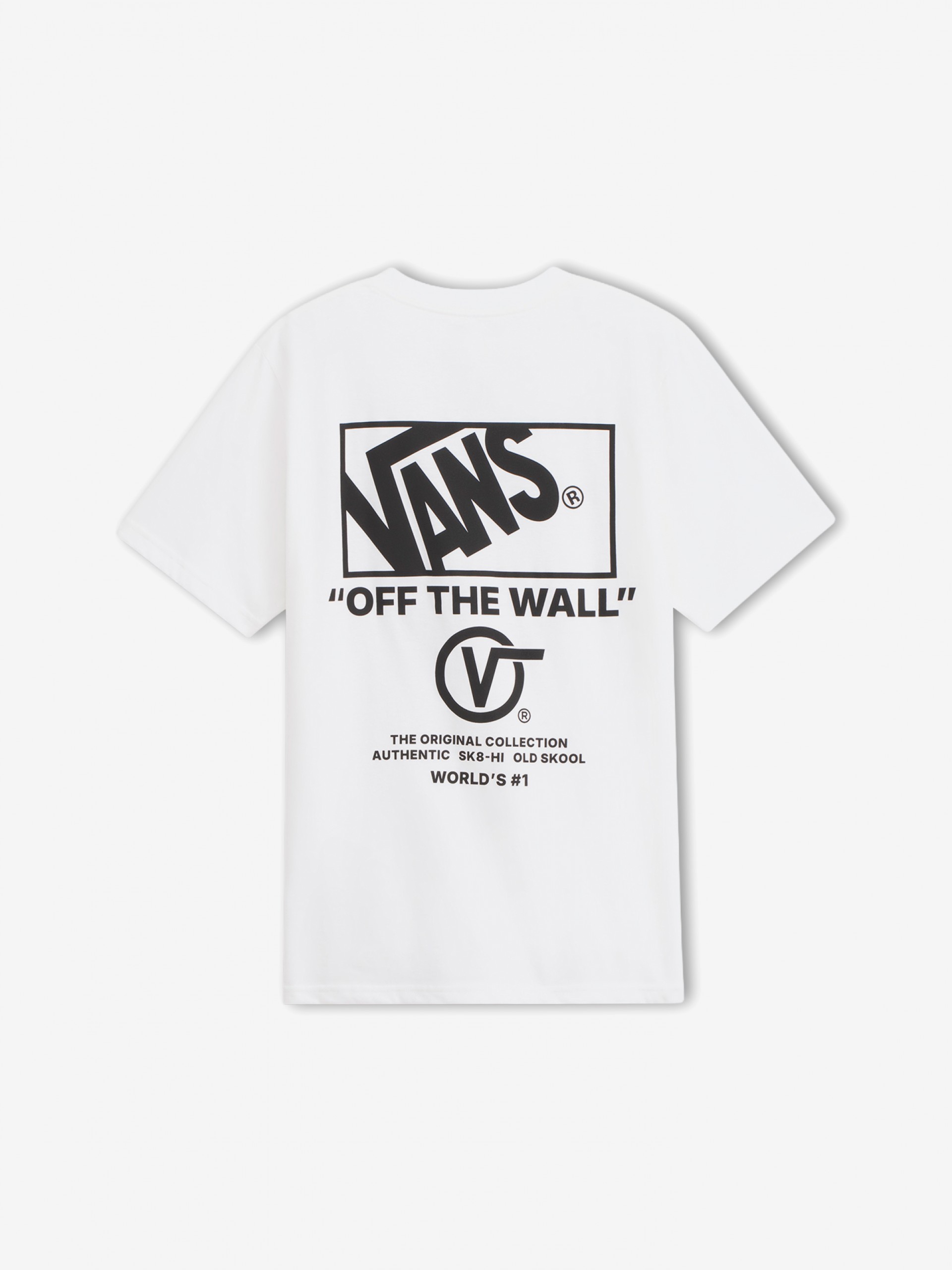 T-shirt Vans Stacked Hi Kids Branca