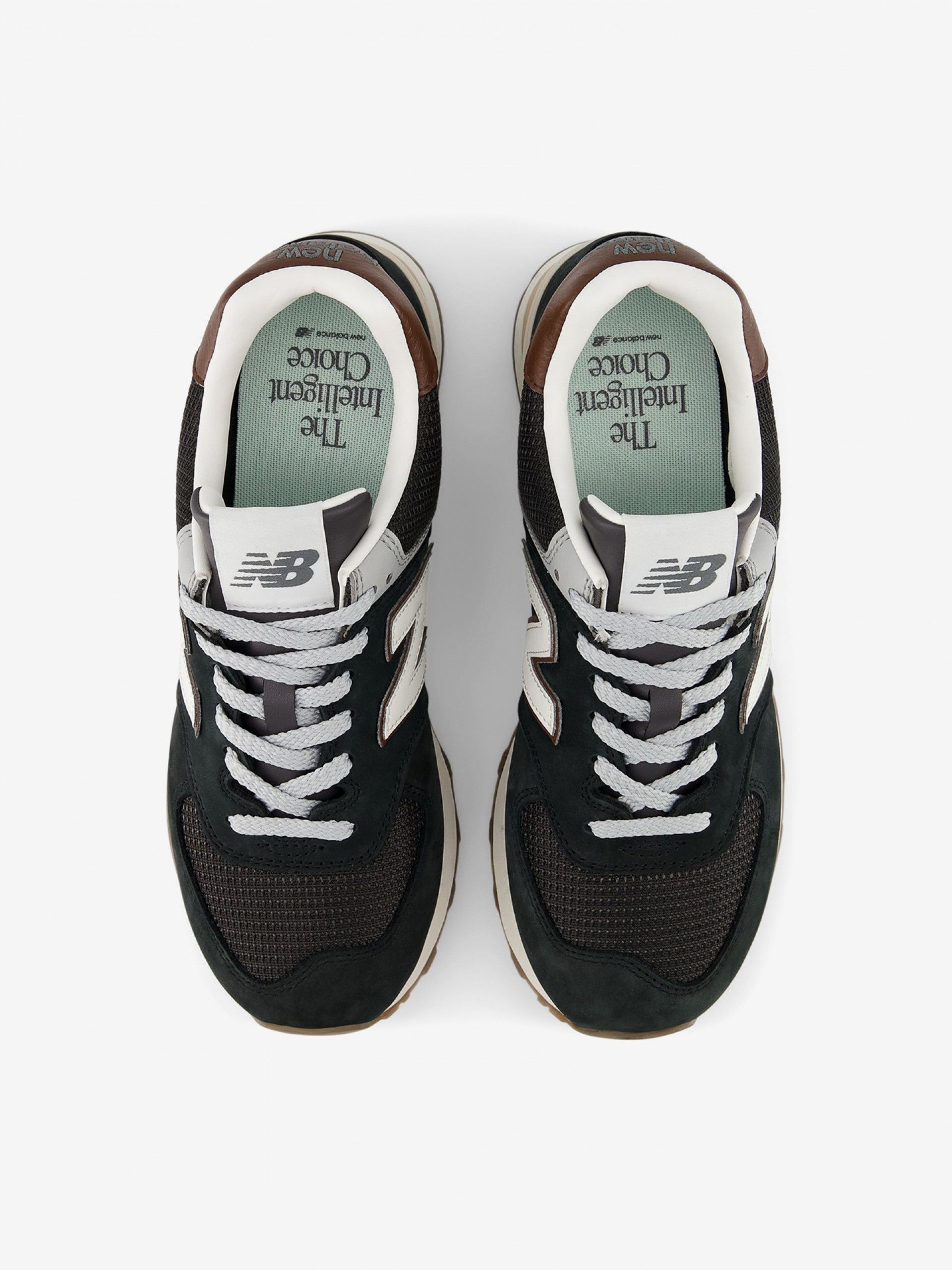 Sapatilhas New Balance U574 V2 Pretas, Castanhas e Cinzentas