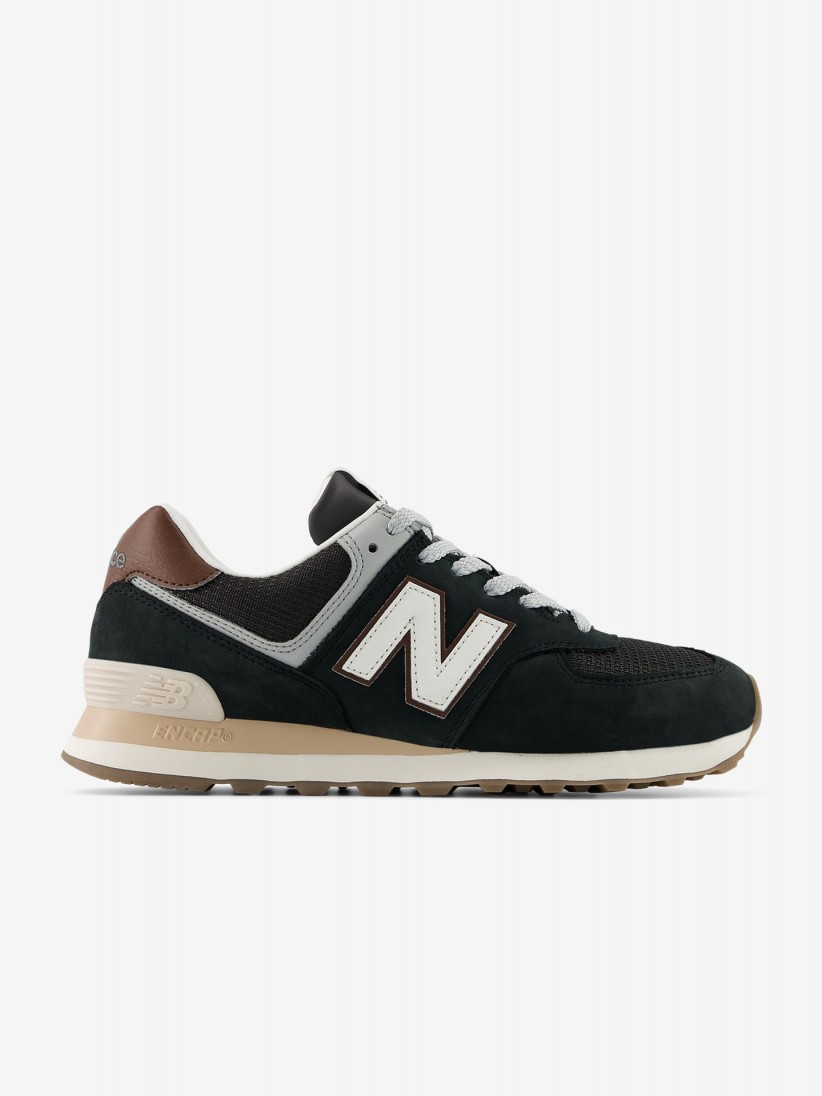 Sapatilhas New Balance U574 V2 Pretas, Castanhas e Cinzentas Sapatilhas New Balance U574 V2 Pretas, Castanhas e Cinzentas