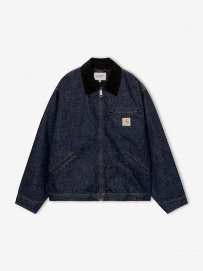 Chaquete Vaquera Carhartt WIP OG Detroit Azul y Negra Chaquete Vaquera Carhartt WIP OG Detroit Azul y Negra