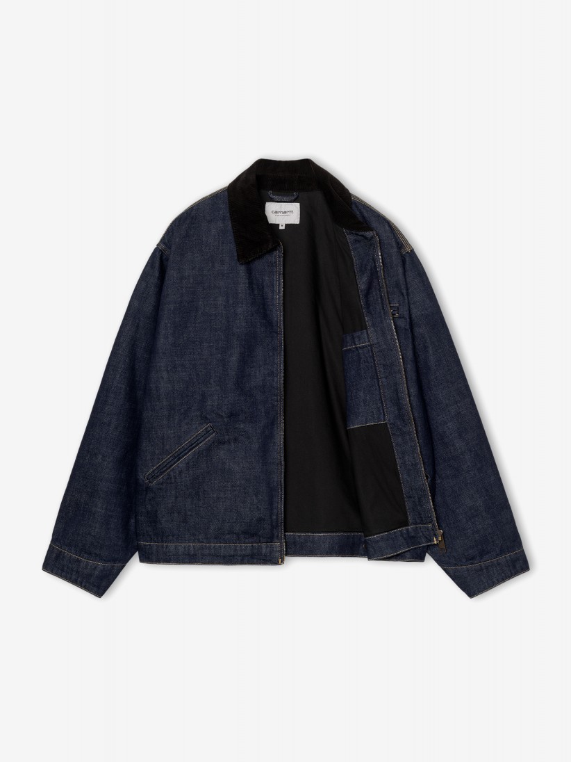 Chaqueta Vaquera Carhartt WIP OG Detroit Azul y Negra Chaqueta Vaquera Carhartt WIP OG Detroit Azul y Negra