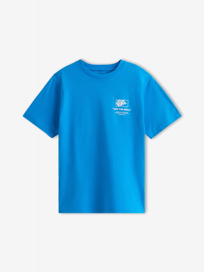 Camiseta Vans Stacked Hi Kids Azul