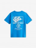 Camiseta Vans Stacked Hi Kids Azul