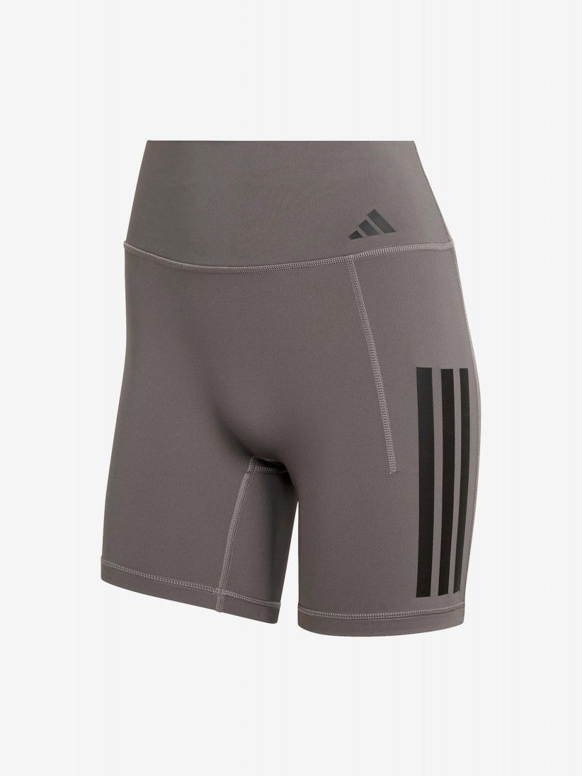 Pantalones Cortos de Ciclismo Adidas Optime 3-Stripes Climacool 13cm W Grises