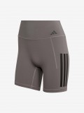 Pantalones Cortos de Ciclismo Adidas Optime 3-Stripes Climacool 13cm W Grises