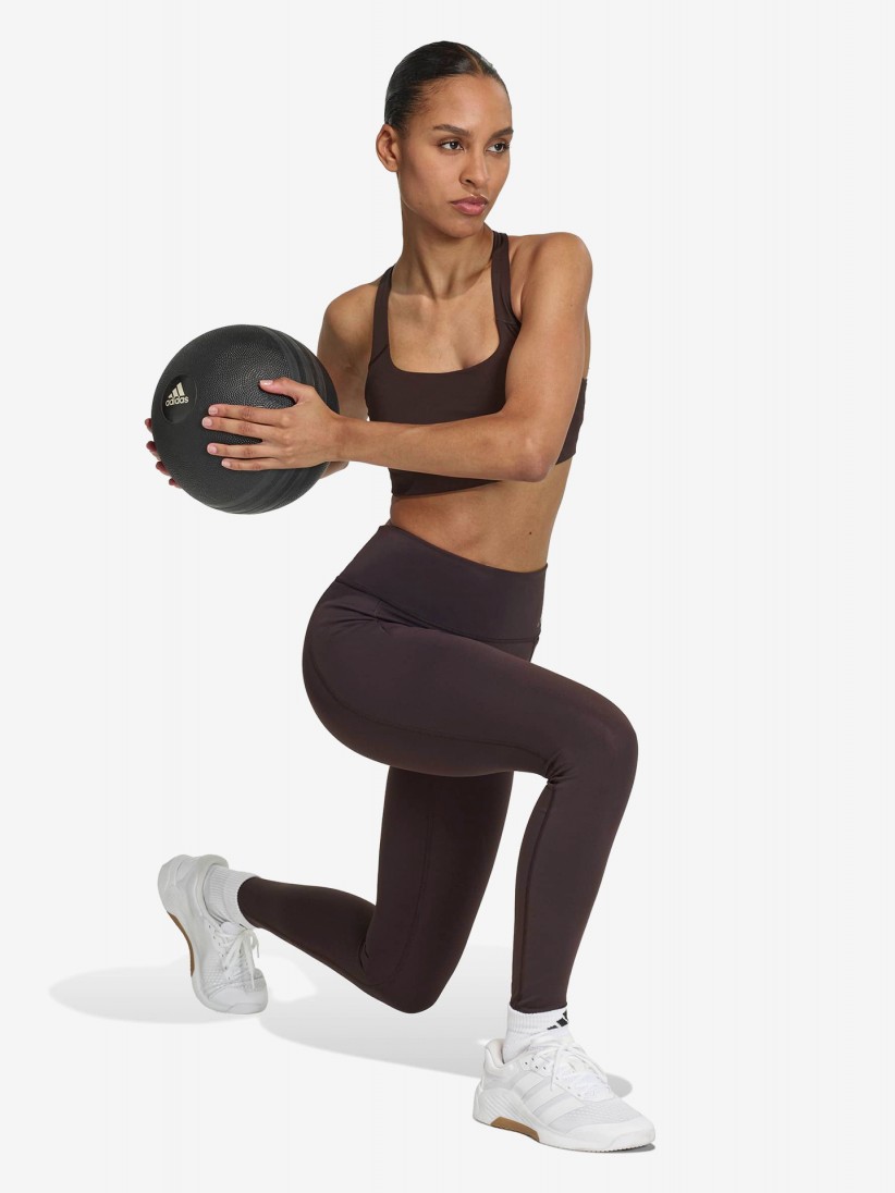 Suti� Desportivo Adidas Optime Suporte M�dio W Castanho