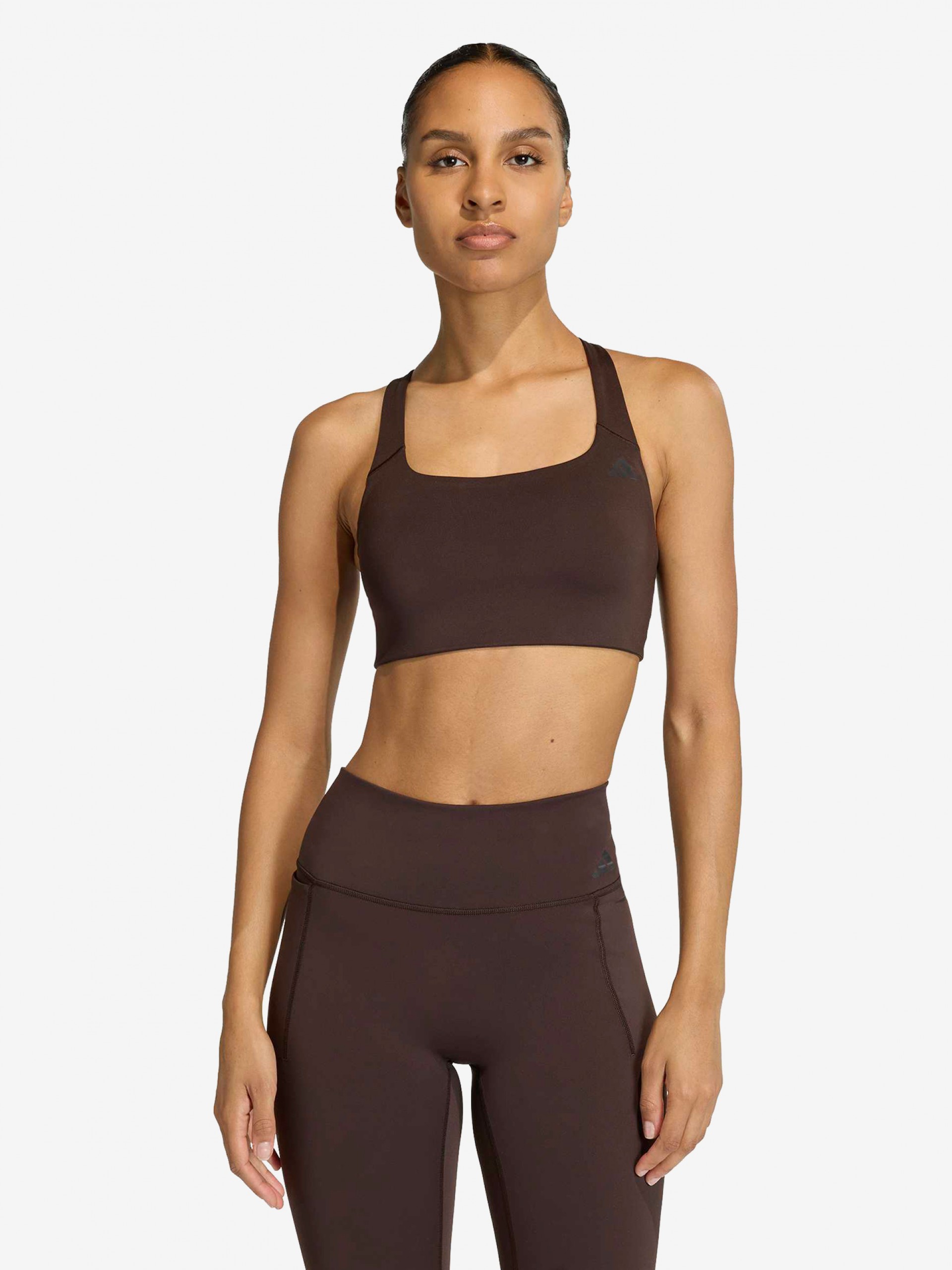 Sutiã Desportivo Adidas Optime Suporte Médio W Castanho