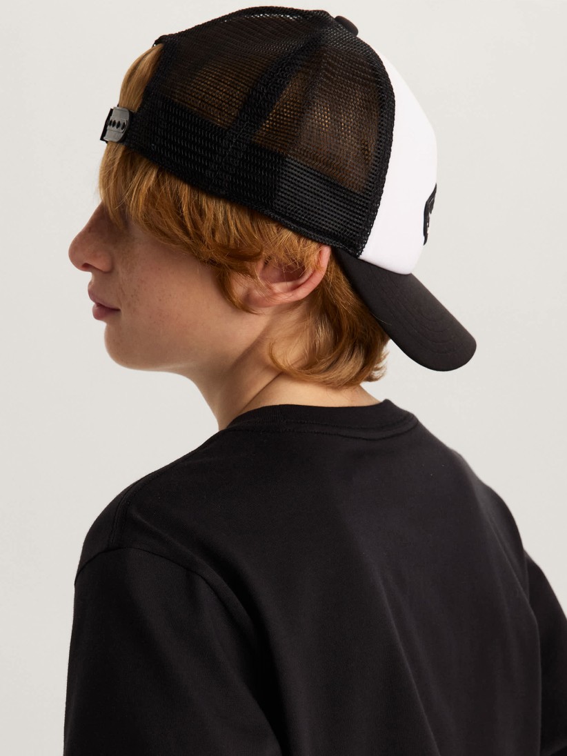 Boné Vans Classic Trucker Kids Preto e Branco Boné Vans Classic Trucker Kids Preto e Branco
